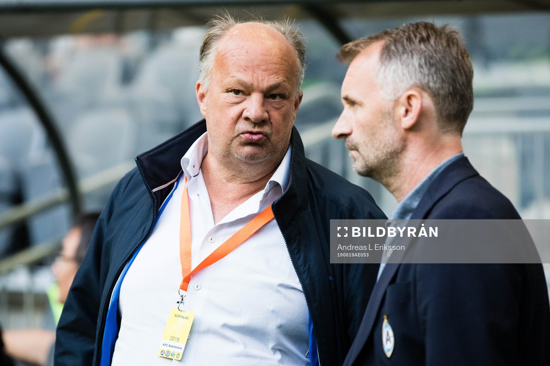 AFC Eskilstunas ordförande Alex Ryssholm och tränare