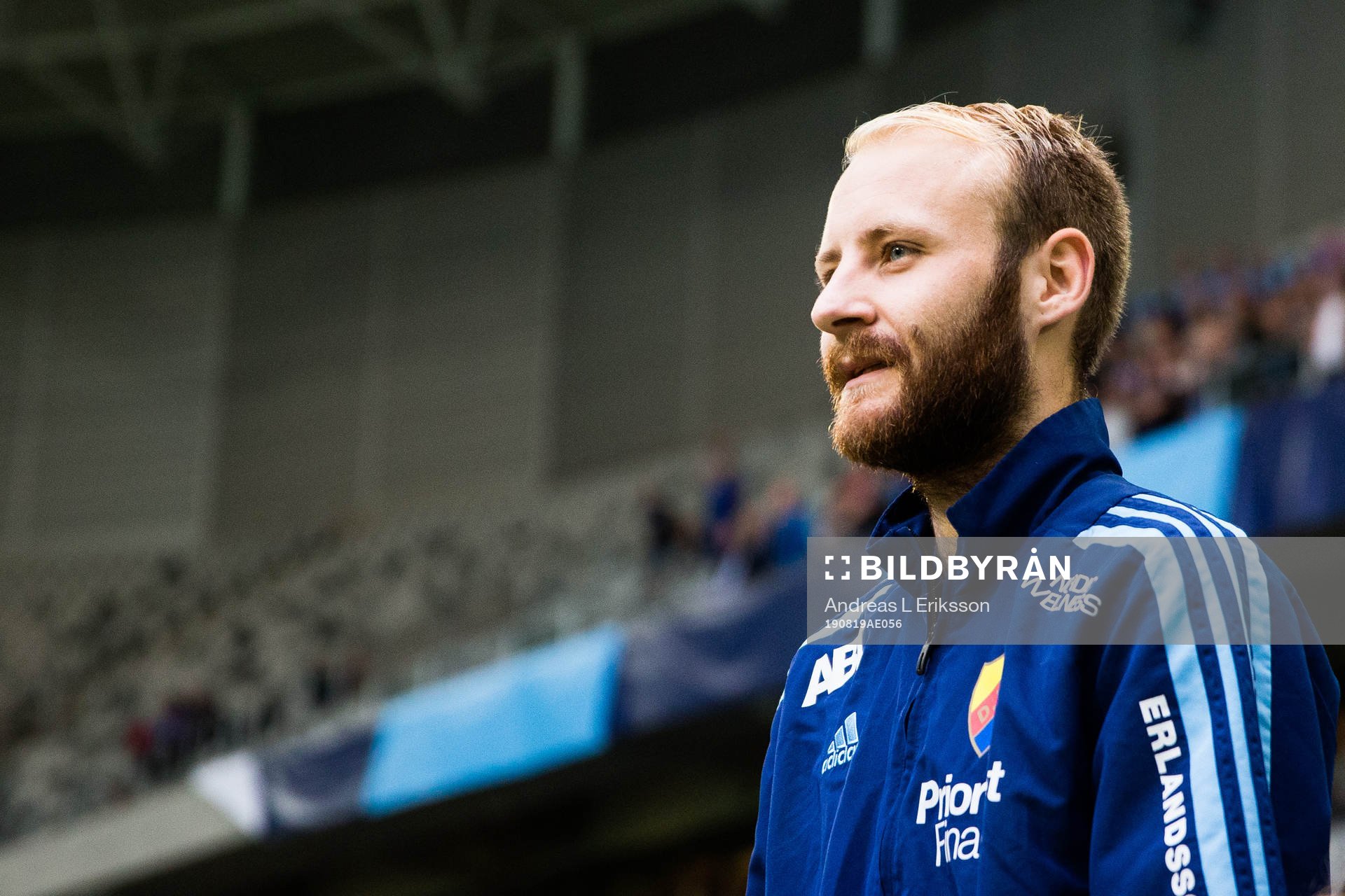 Djurgårdens Curtis Edwards innan fotbollsmatchen i