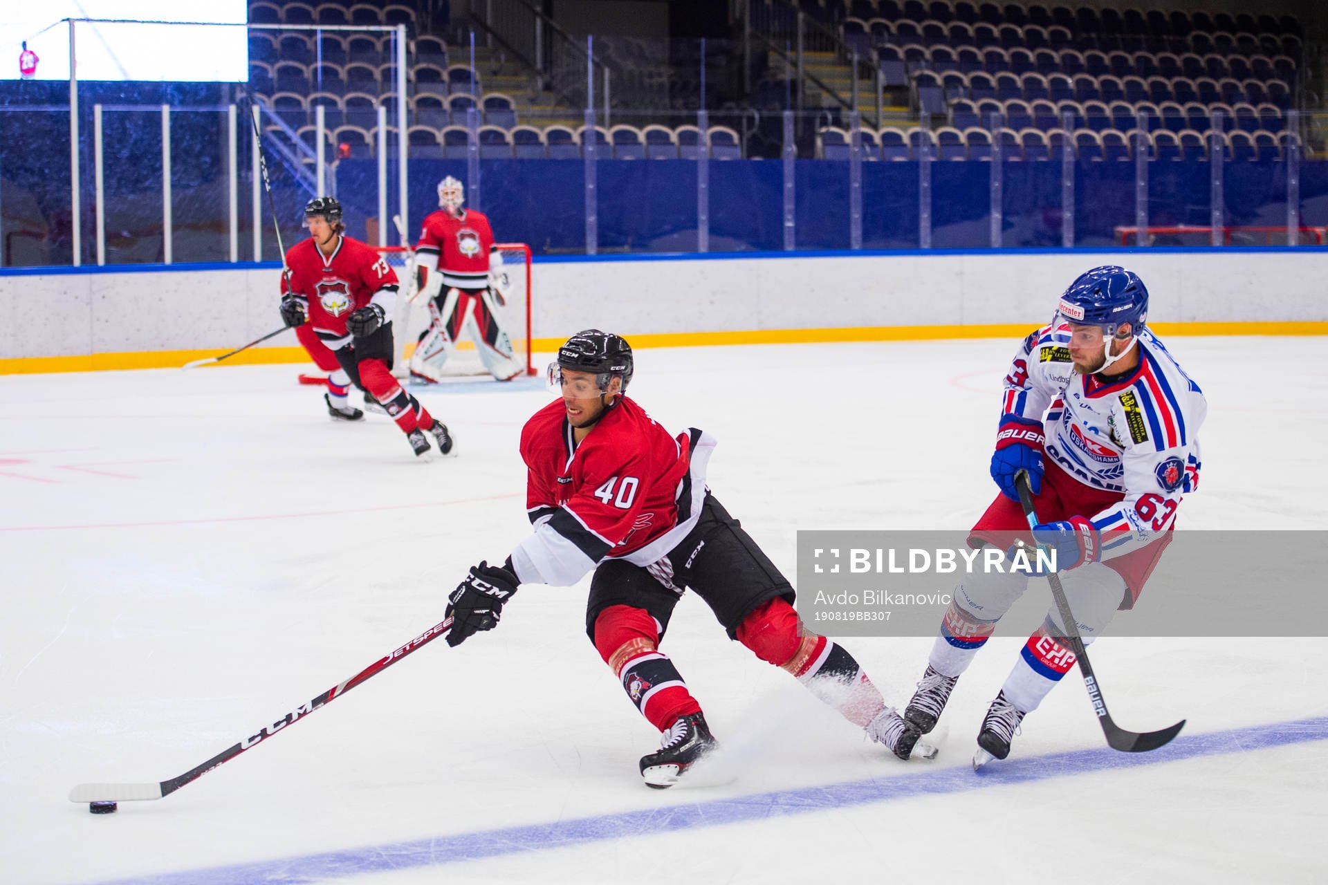 Malmö Redhawks Jesper Jensen och Oskarshamns Robin