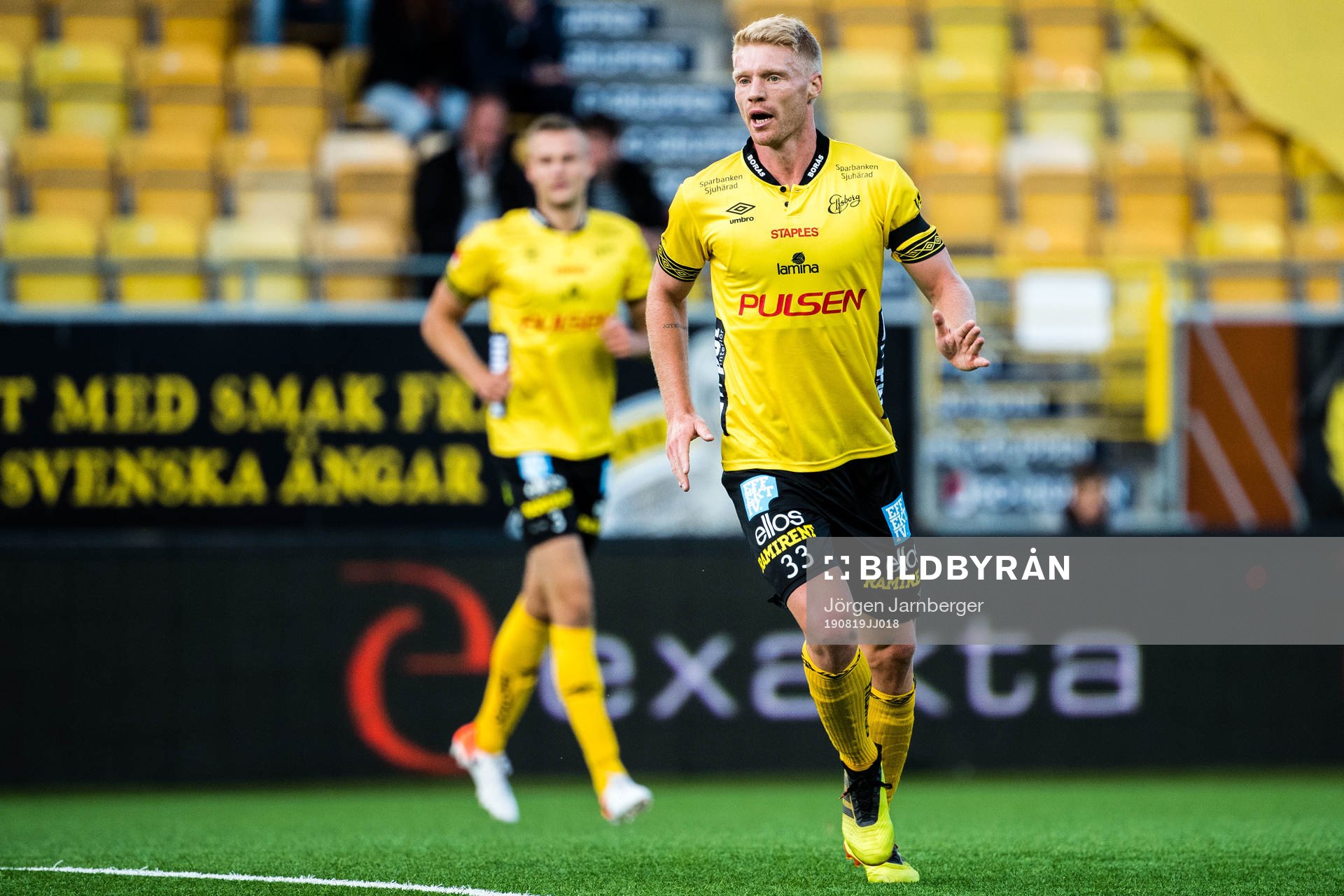 Elfsborgs Sivert Heltne Nilsen under fotbollsmatchen i Allsvenskan mellan Elfsborg och Östersund den 19 augusti 2019 i Borås.