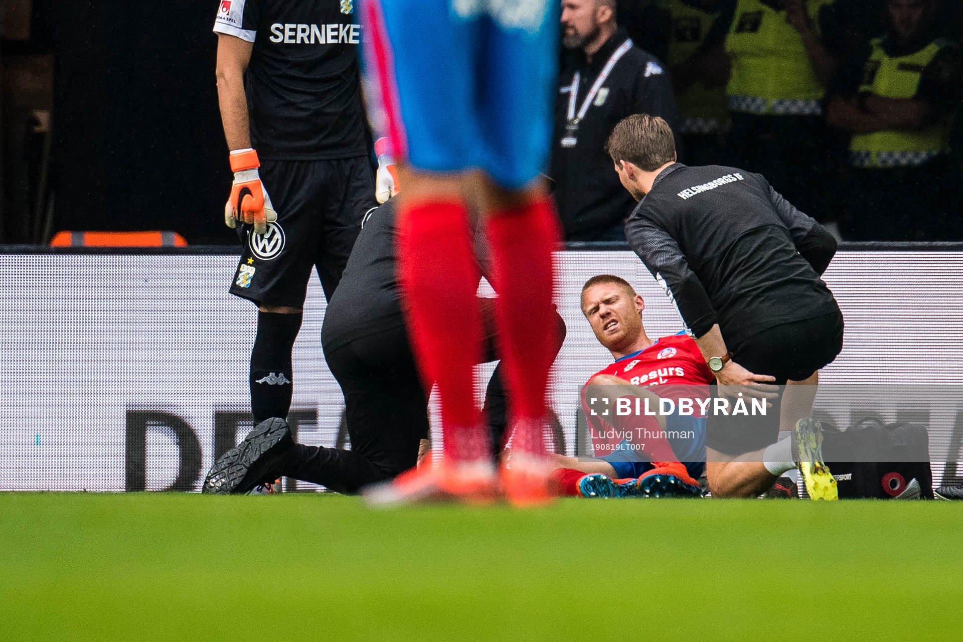Helsingborgs Markus Holgersson får behandling