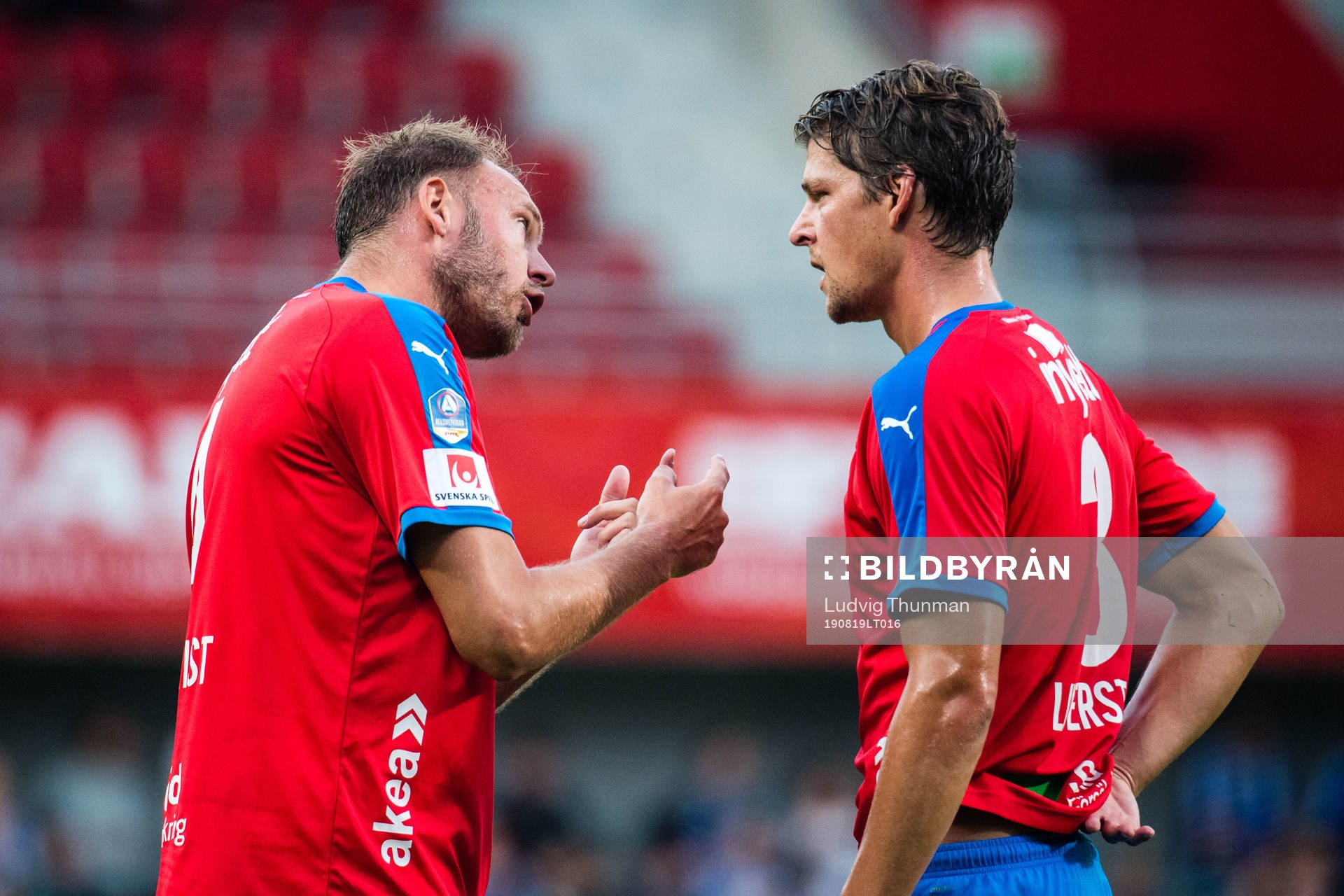 Helsingborgs Andreas Granqvist och Fredrik Liverstam i