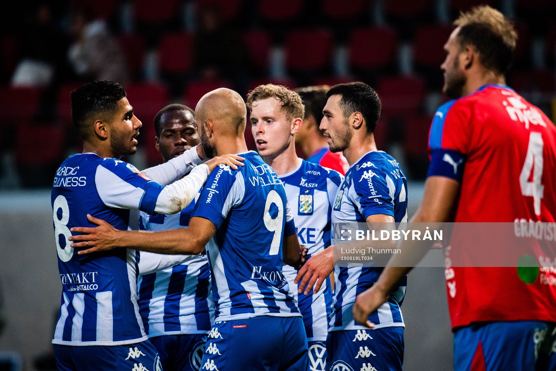 IFK Göteborgs spelare jublar