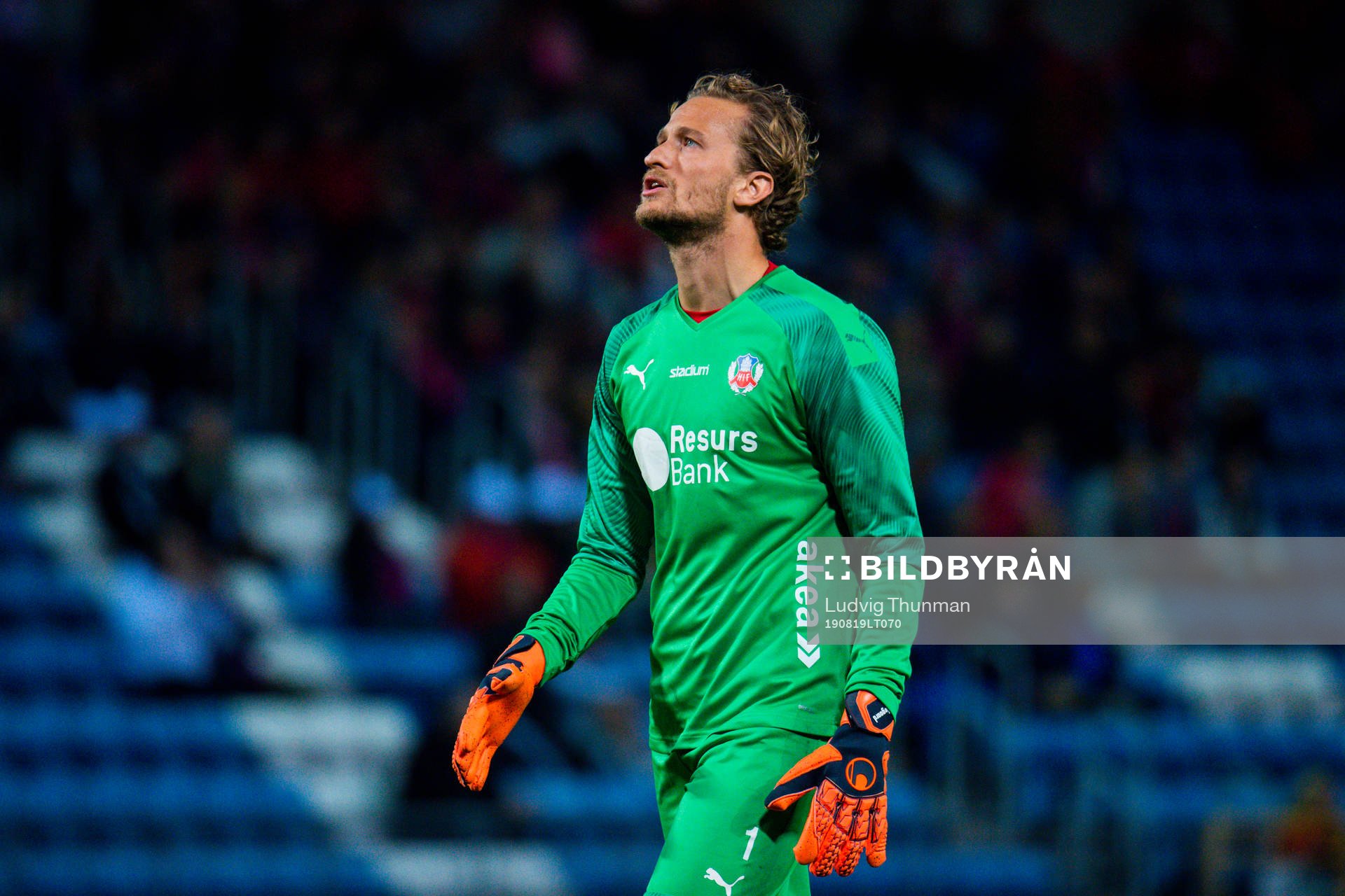 Helsingborgs målvakt Anders Lindegaard deppar