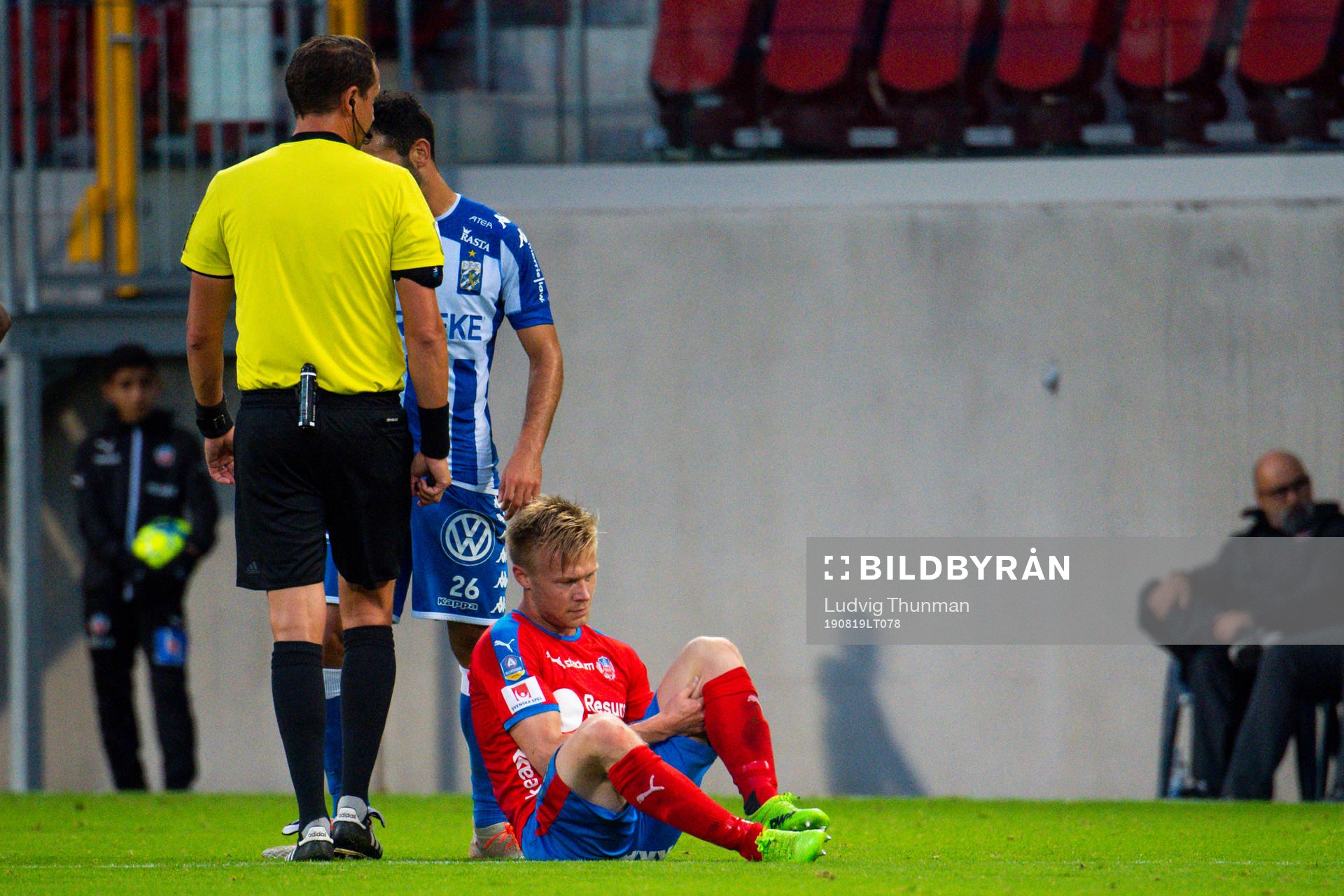 Helsingborgs Andreas Landgren har ont