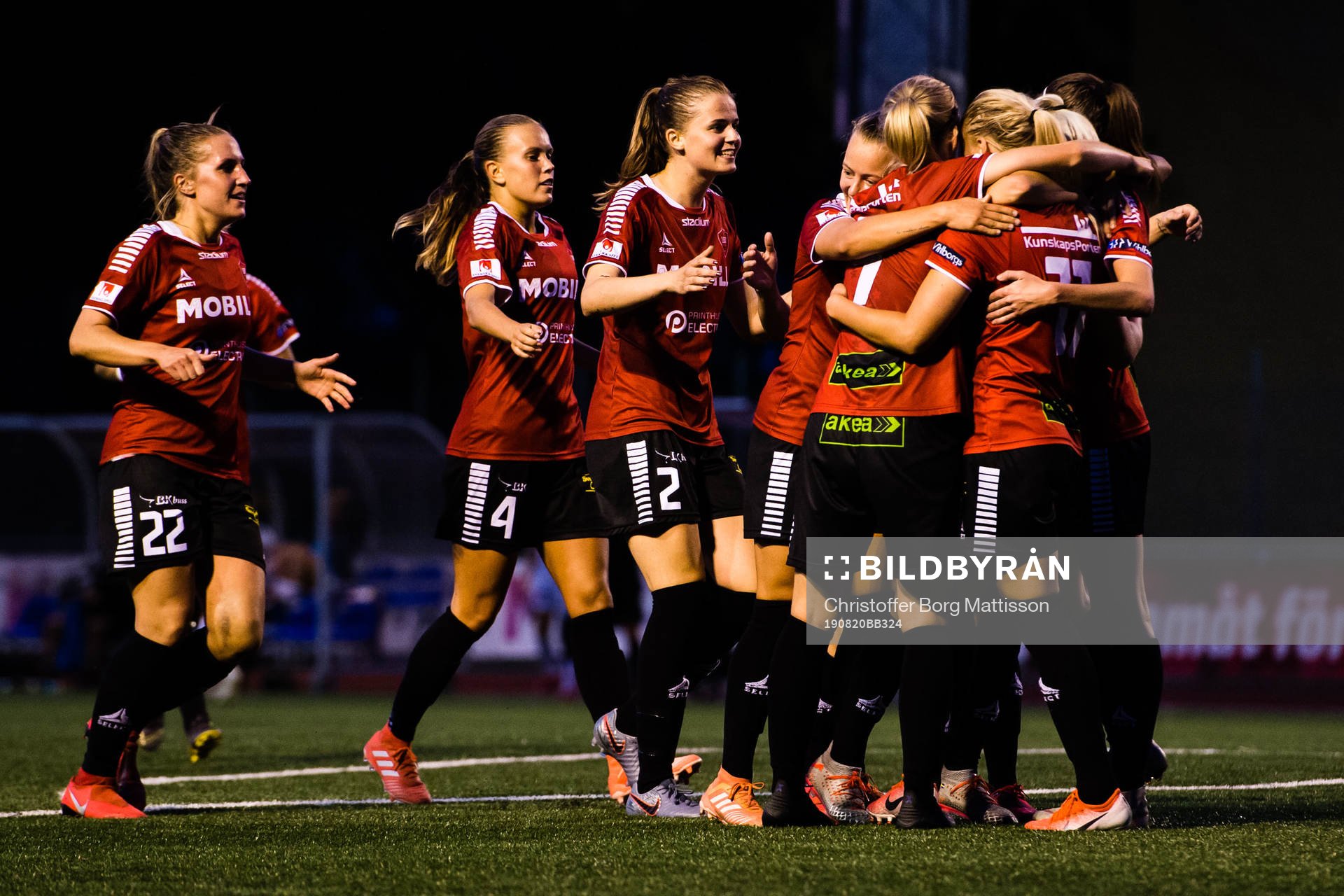 Limhamn Bunkeflos spelare jublar