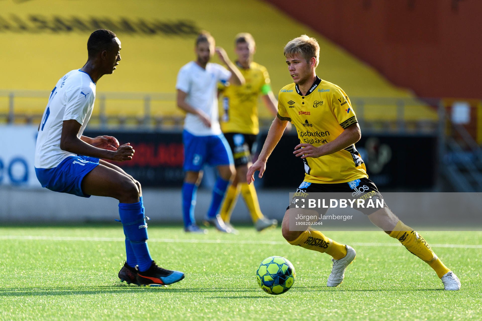 Elfsborgs Oliver Zandén under fotbollsmatchen i U21 Allsvenskan mellan Elfsborg och IFK Värnamo den 20 augusti 2019 i Borås.