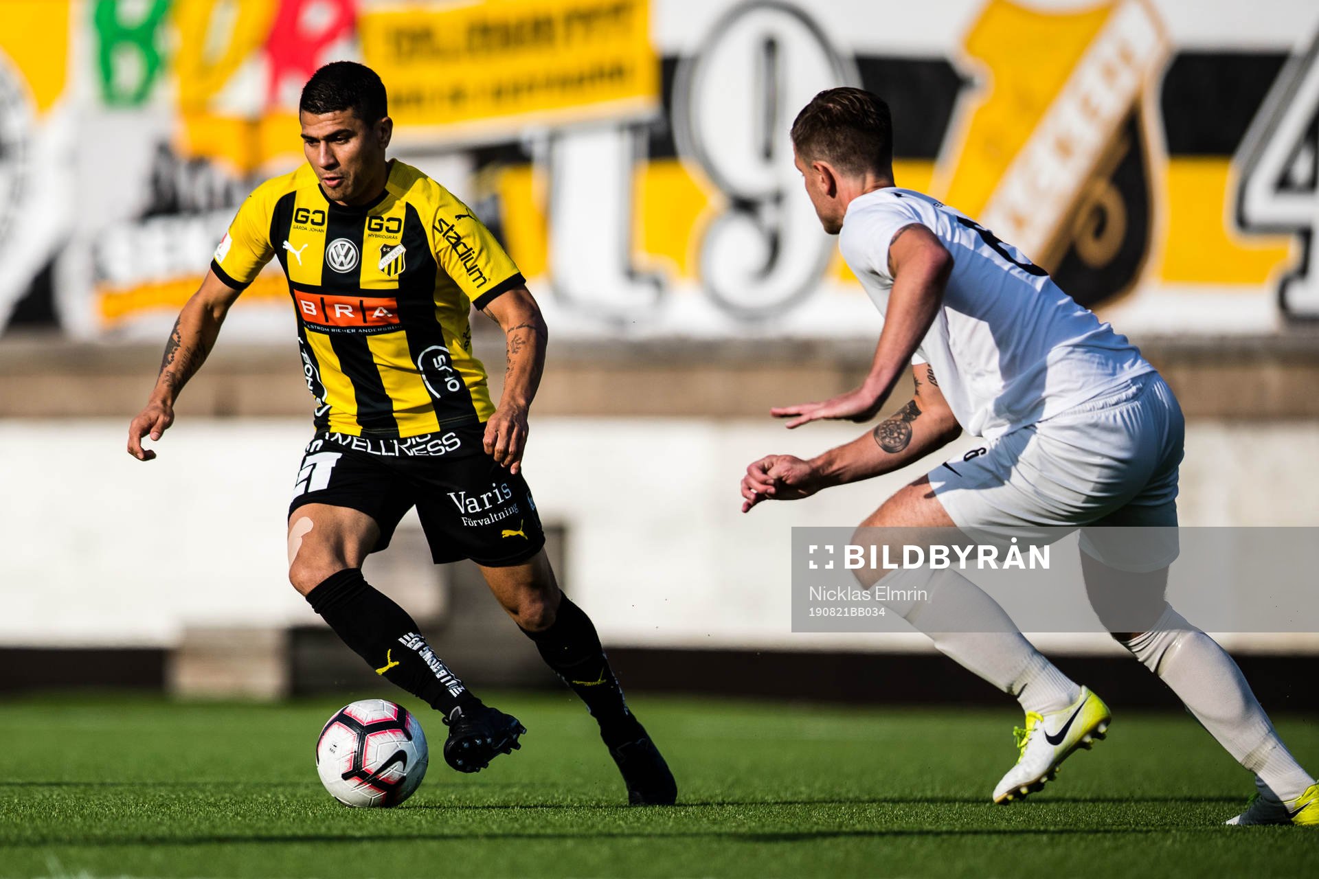 Häckens Paulinho och Qvidings Linus Ohlsson