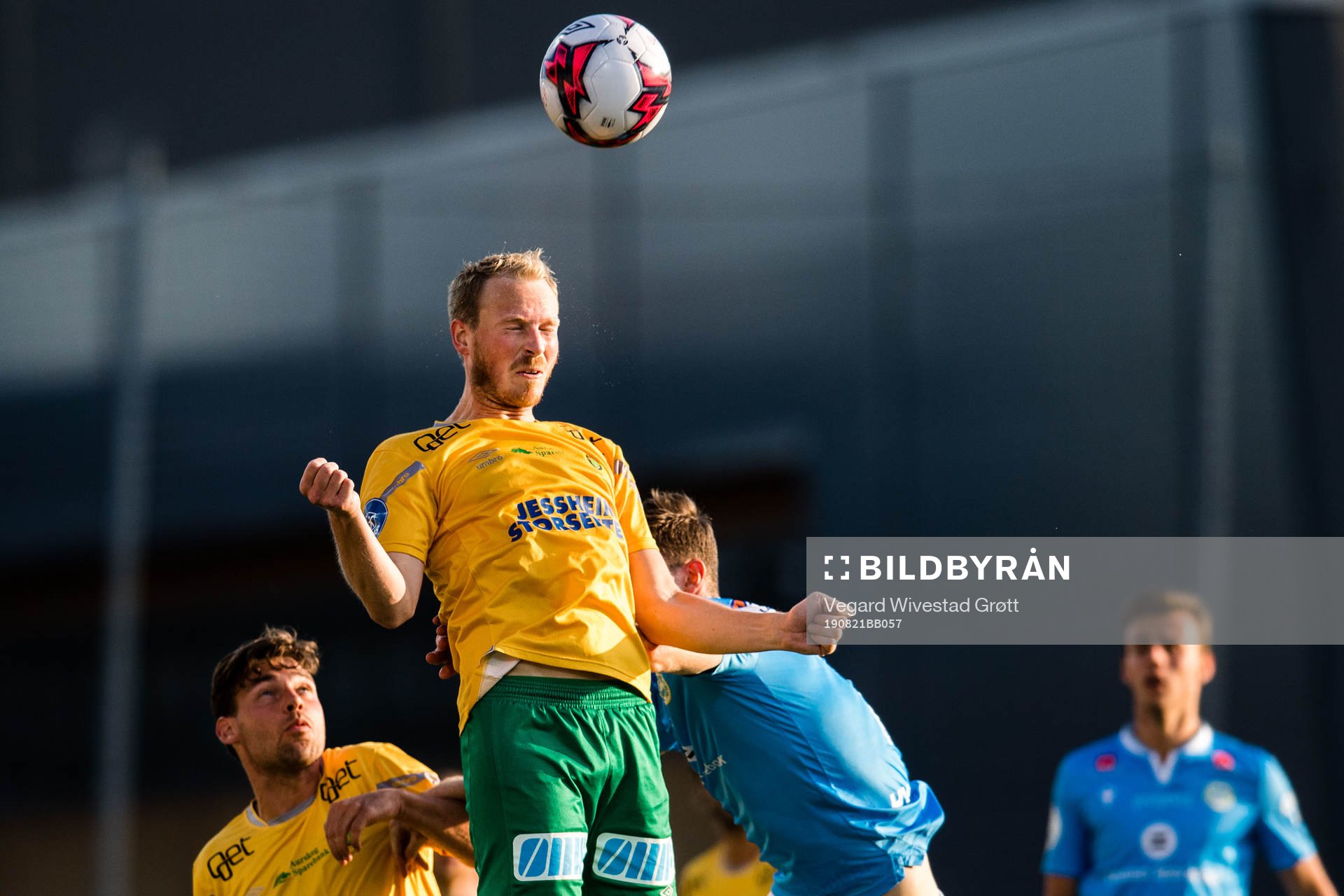 Sverre Martin Torp of Ull/Kisa during the OBOS-ligaen football match between Ull/Kisa and Sandnes Ulf on August 21, 2019 in Jessheim.