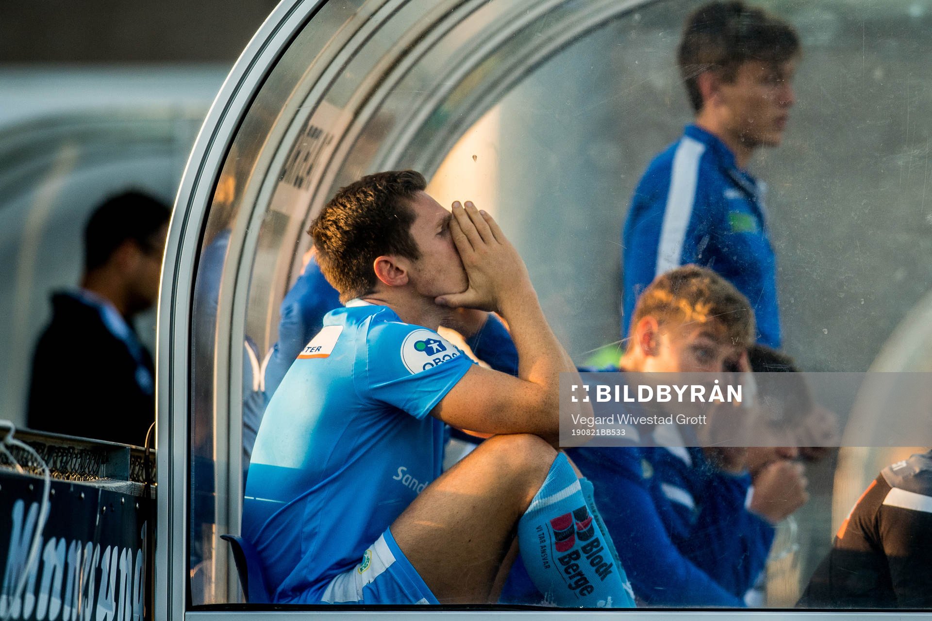 Daniel Edvardsen of Sandnes Ulf looks dejected