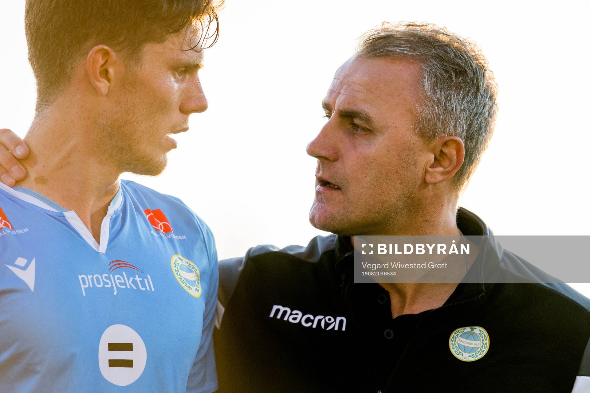 Ingvald Sandvik Halgunset and Bengt Sæternes, head coach