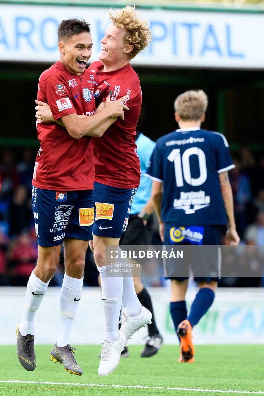 Örgrytes Fredrik Zanjanchi och Freddie Brorsson jublar