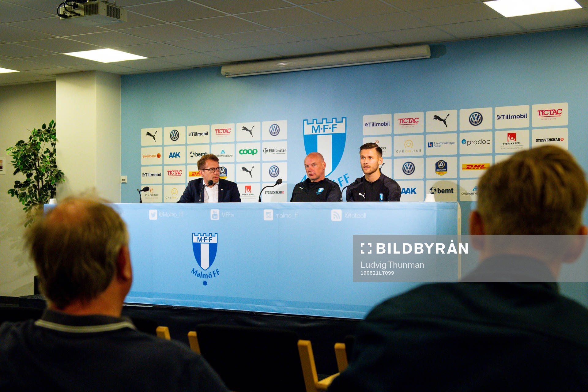 Communications officer Peter Åhlander, Uwe Rösler, head