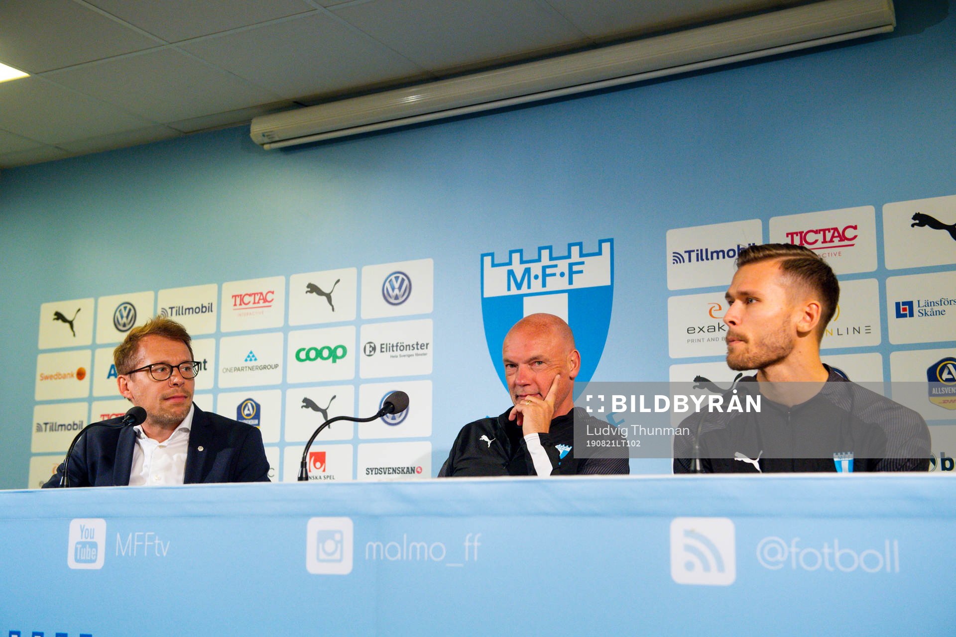 Communications officer Peter Åhlander, Uwe Rösler, head