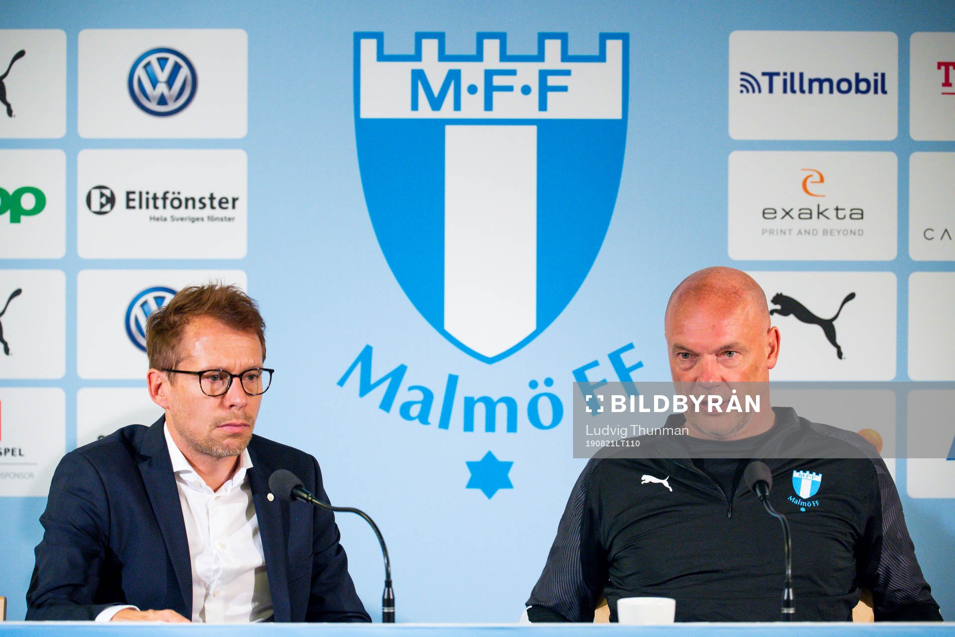 Communications officer Peter Åhlander and Uwe Rösler,