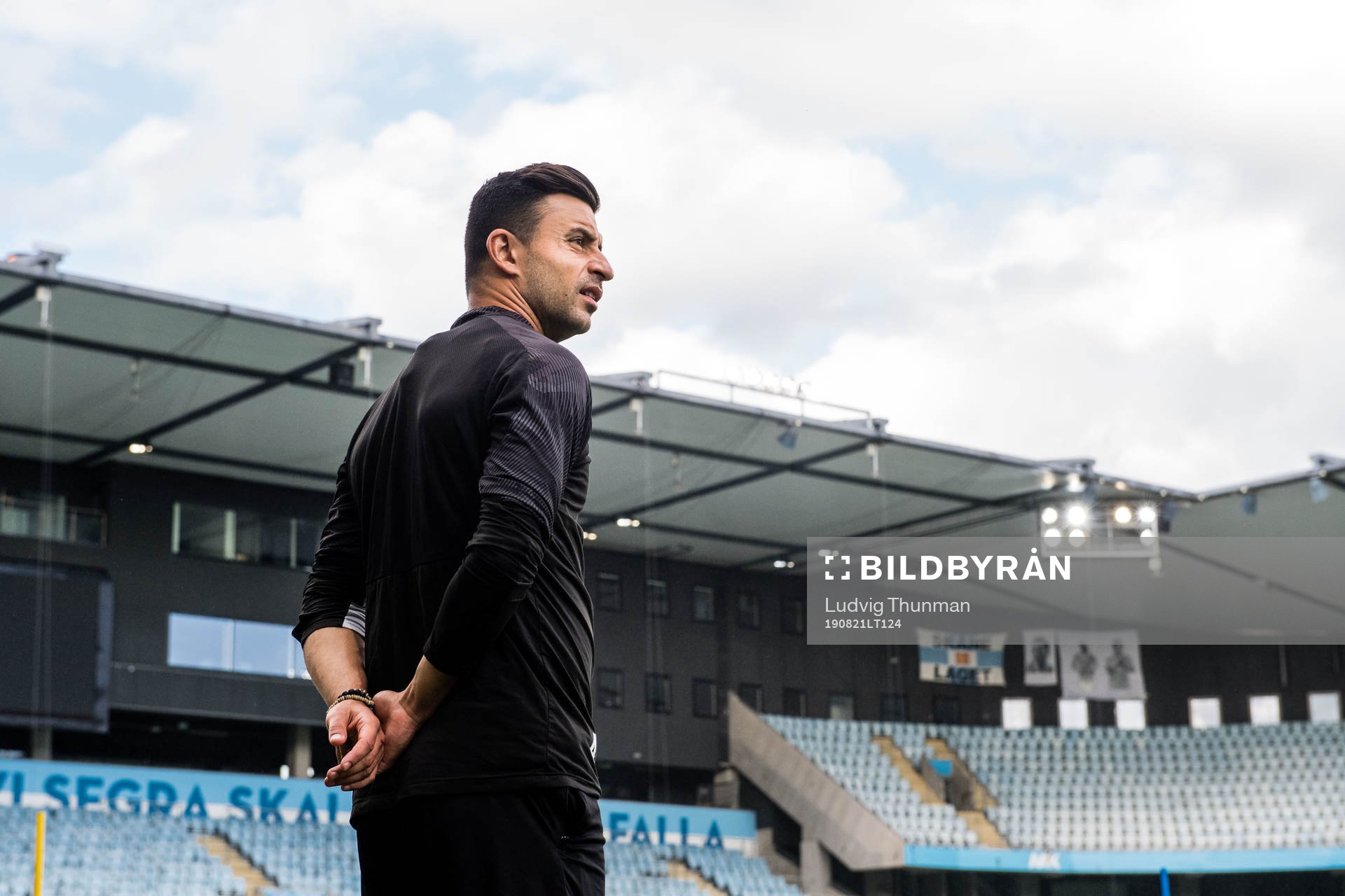Behrang Safari of Malmö FF during a training ahead of the Europa League qualifying match between Malmö FF and Bnei Yehuda Tel Aviv on August 21, 2019 in Malmö.
