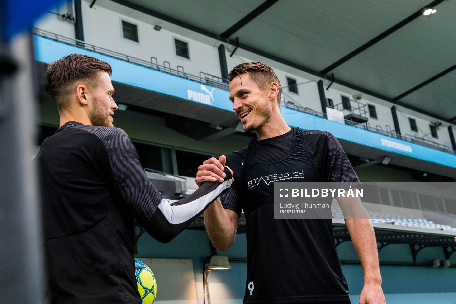 Arnor Traustason and Markus Rosenberg of Malmö FF