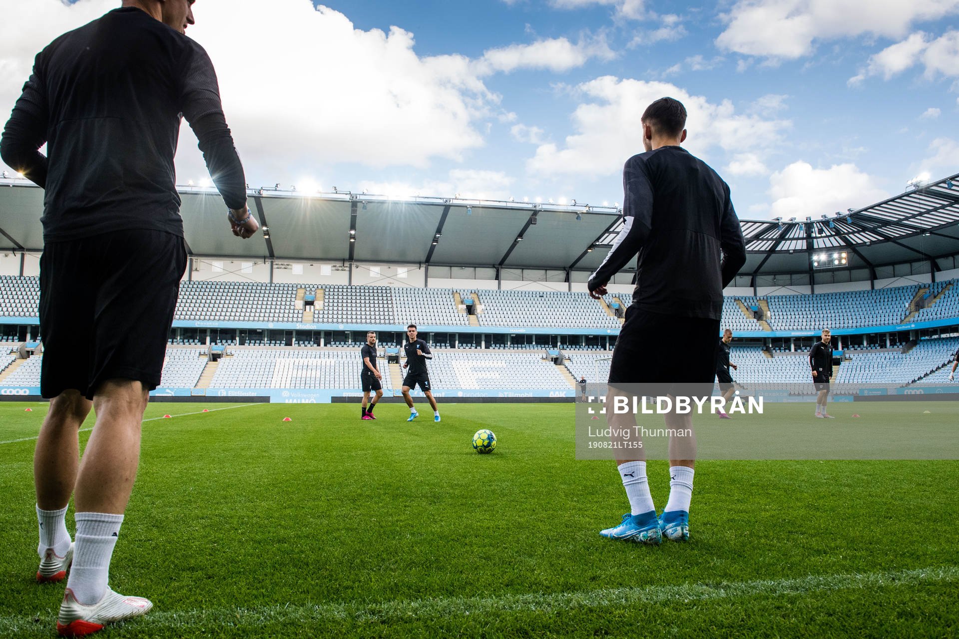 Eric Larsson and Jonas Knudsen of Malmö FF