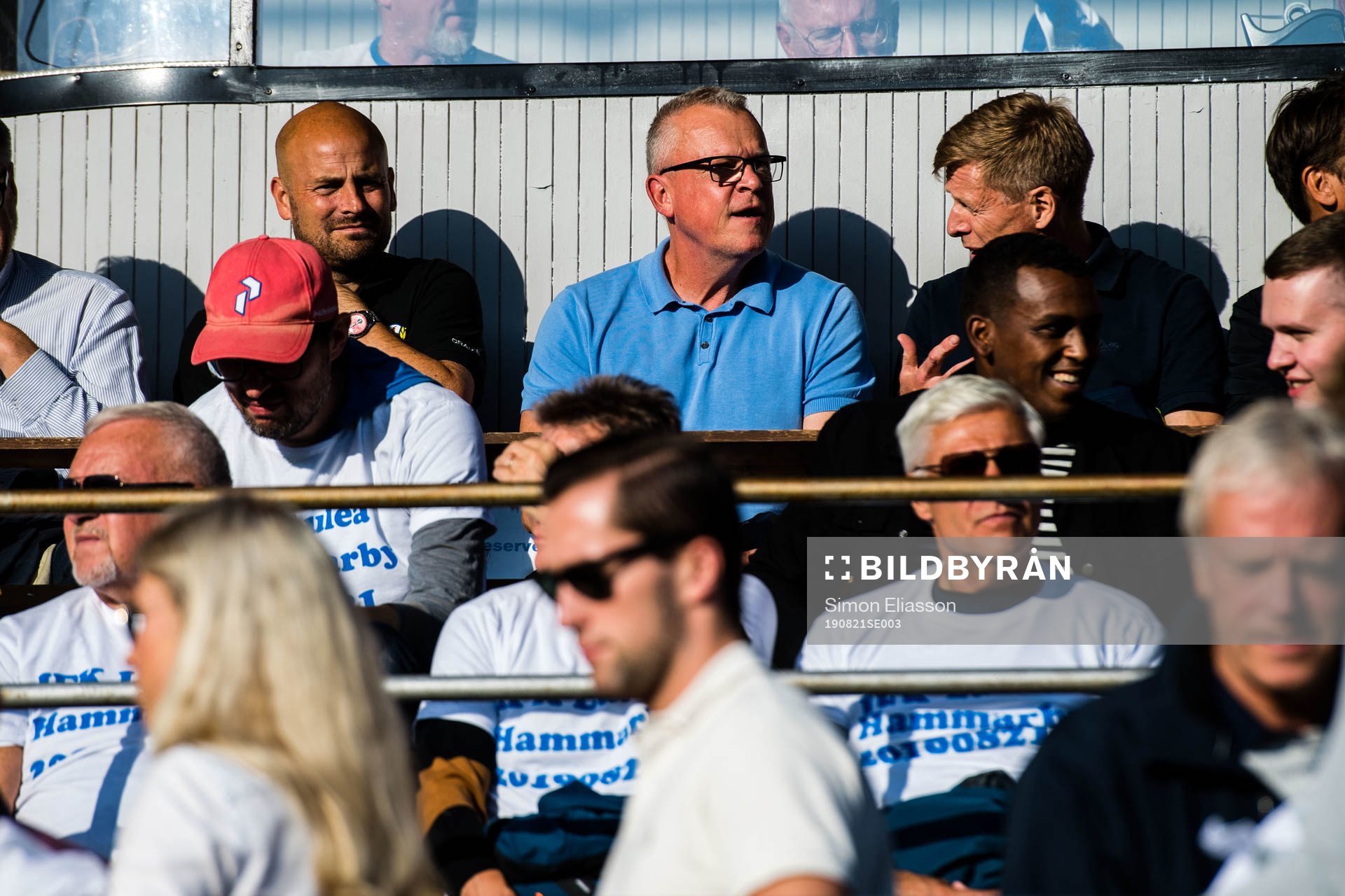 Sveriges förbundskapten Janne Andersson på läktaren