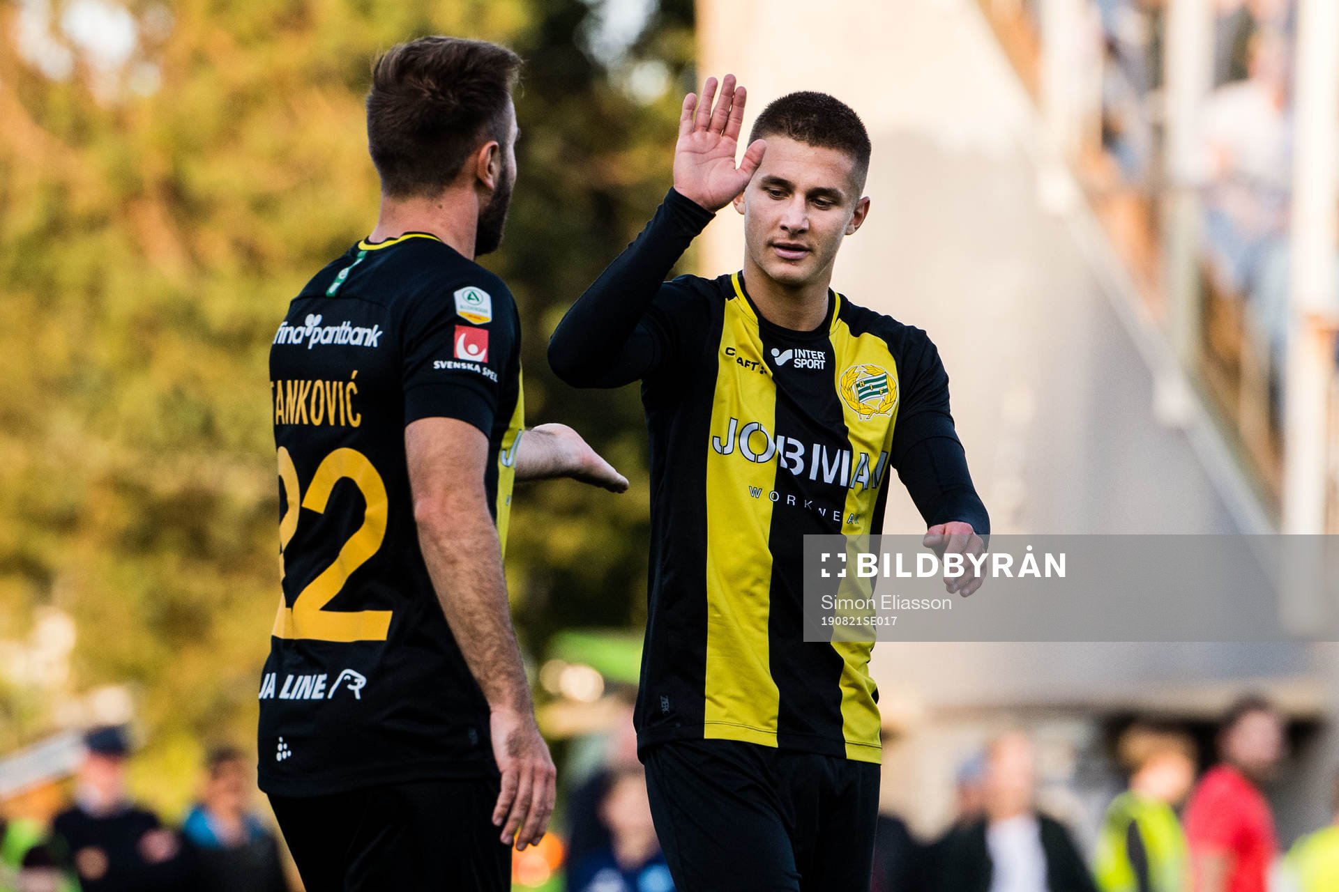 Hammarbys Muamer Tankovic jublar