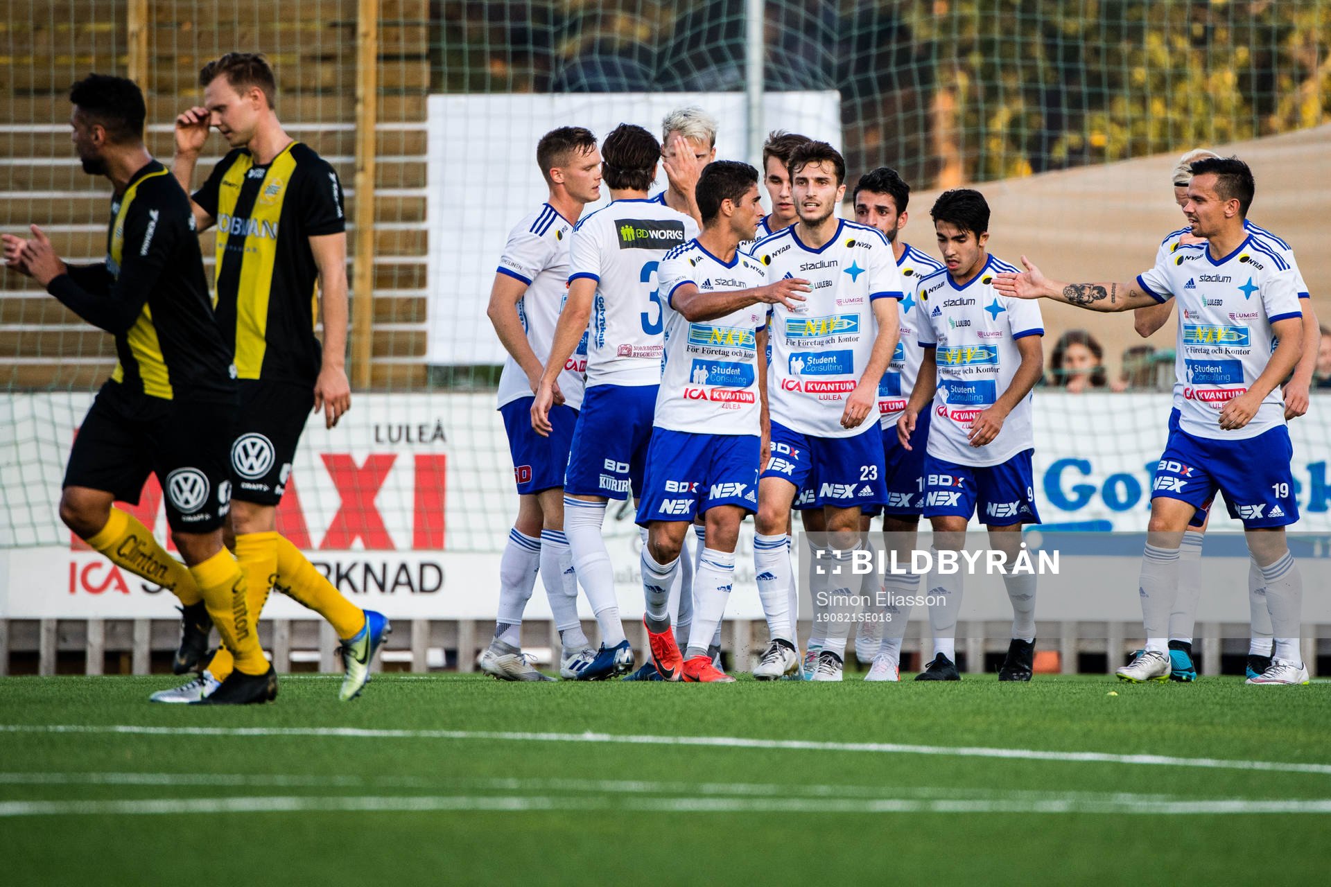 Luleås spelare jublar