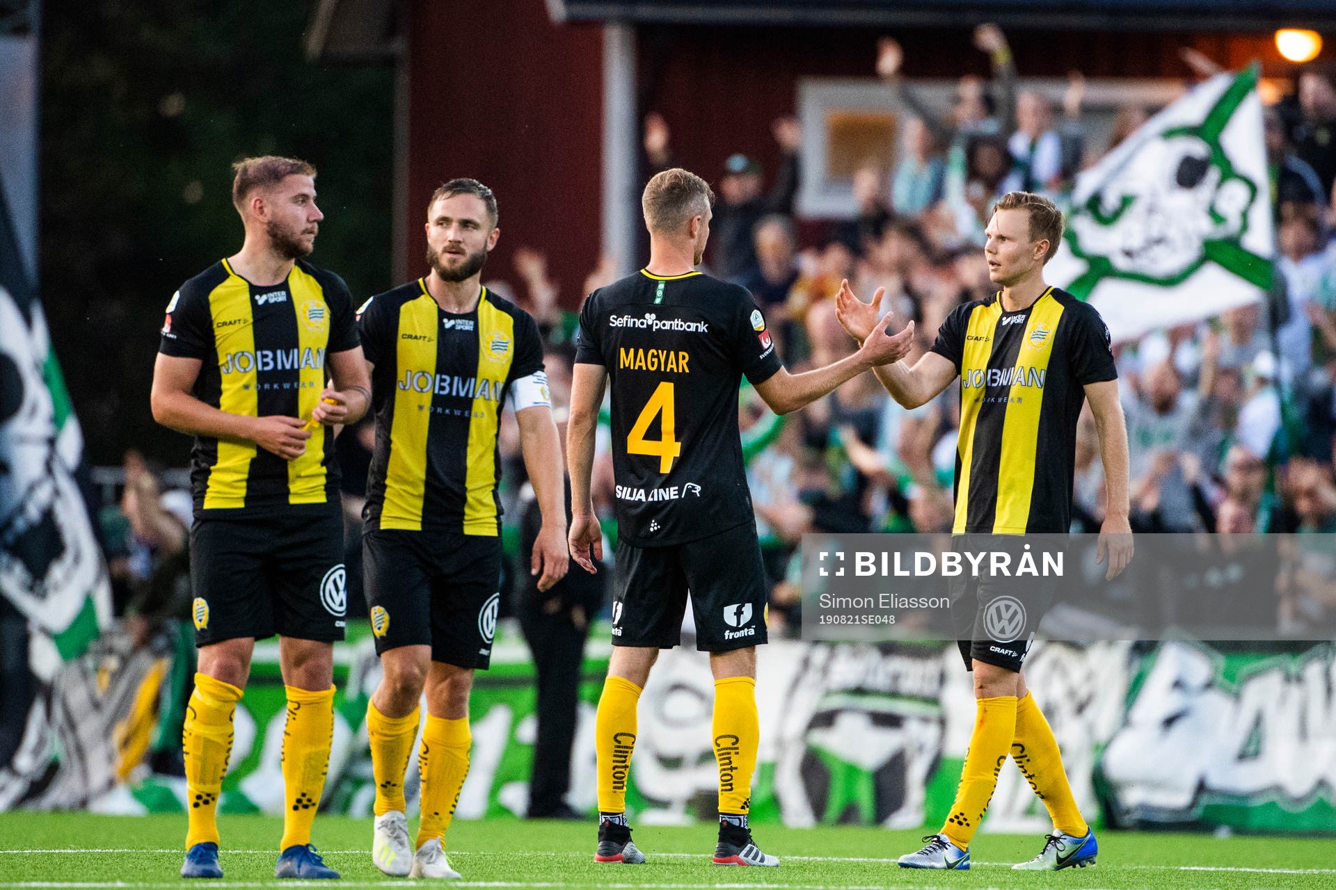Hammarbys Richard Magyar jublar