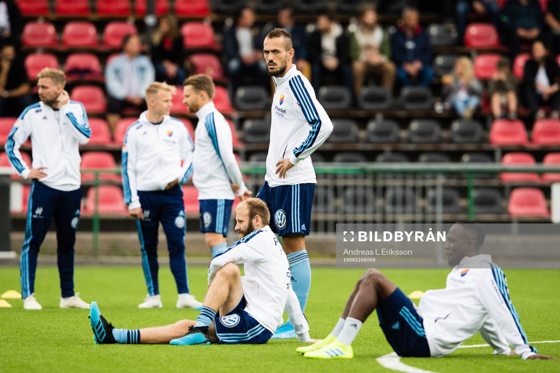 Djurgårdens Curtis Edwards, Emir Kujovic och Mohamed Buya