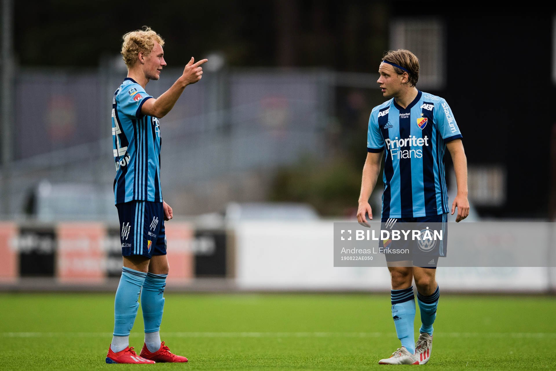 Djurgårdens Adam Bergmark Wiberg och Oscar Pettersson