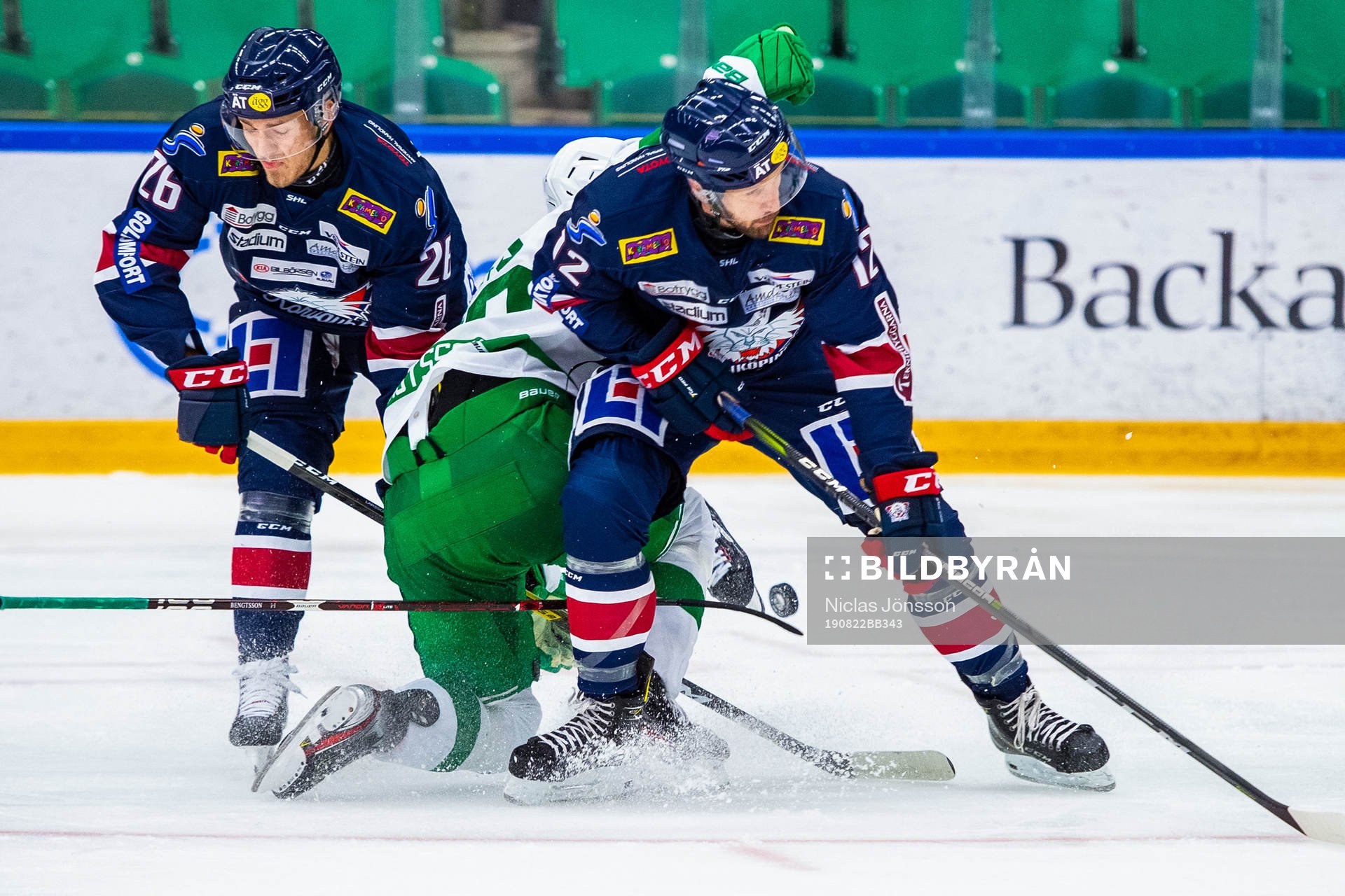 Linköpings Sebastian Karlsson och Hampus Larsson