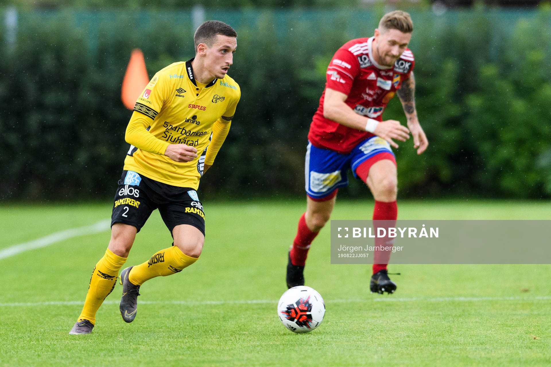 Elfsborgs Arian Kabashi och Gauthiods Erik Forsblad