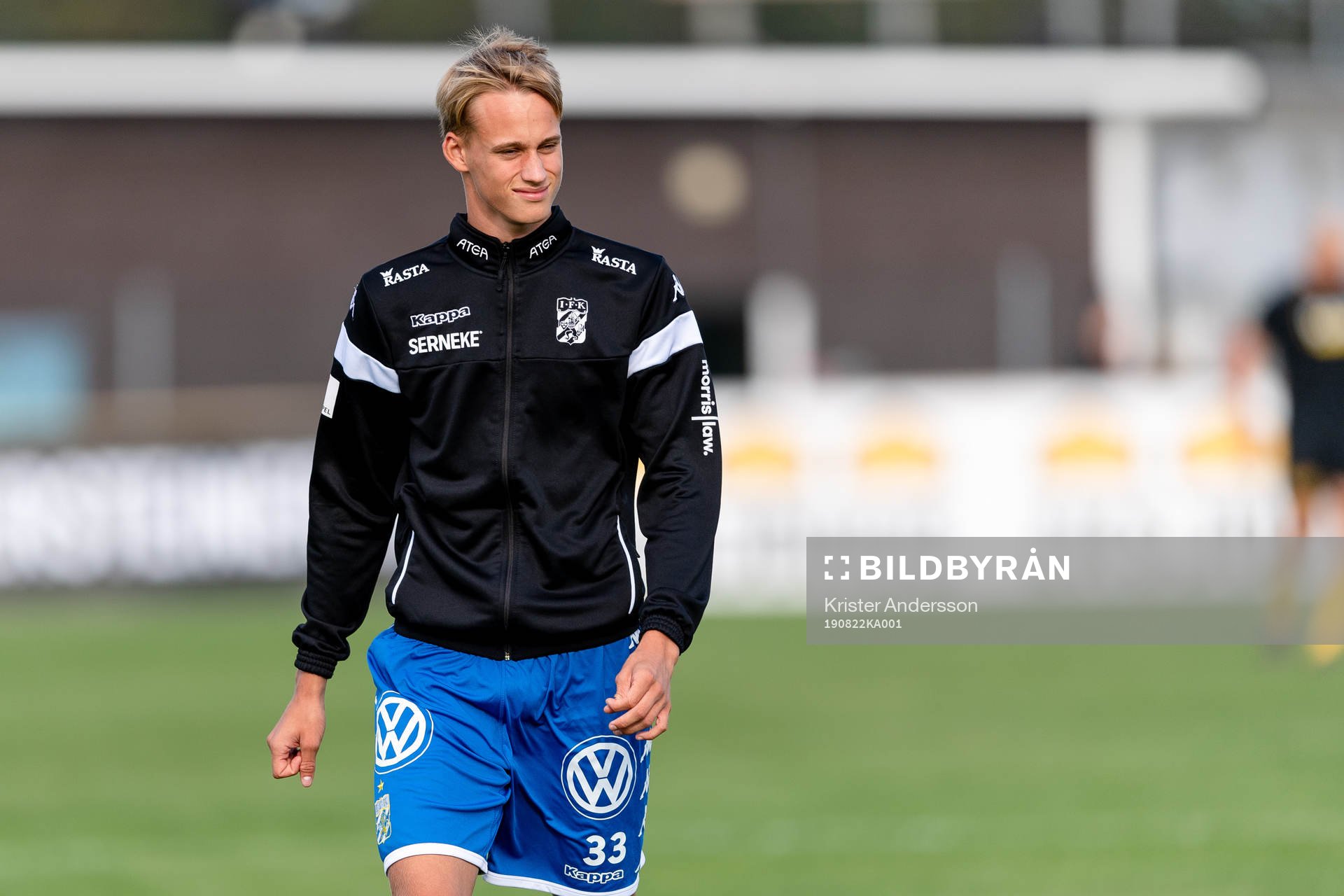 IFK Göteborgs Fred Bergelin före fotbollsmatchen i