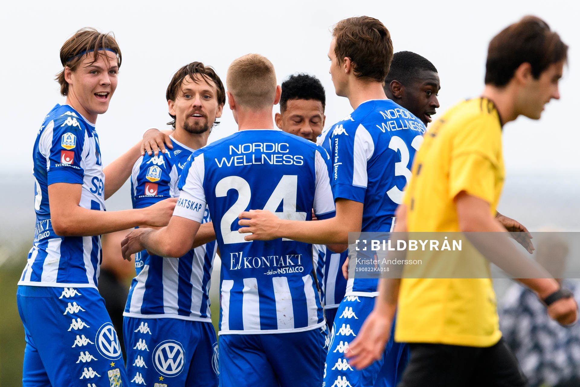 IFK Göteborgs Lasse Vibe jublar med lagkamrater