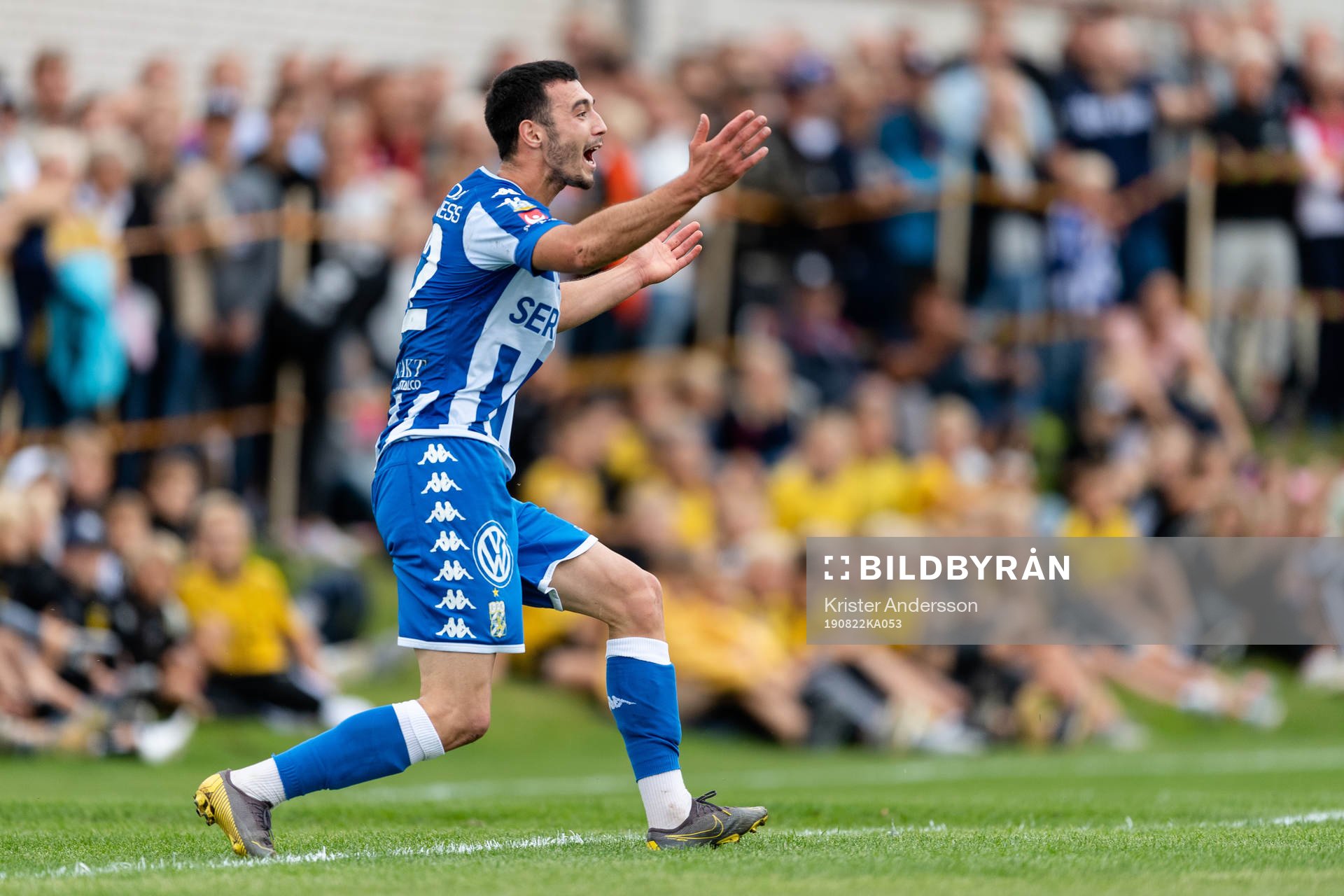 IFK Göteborgs Giorgi Kharaishvili reagerar