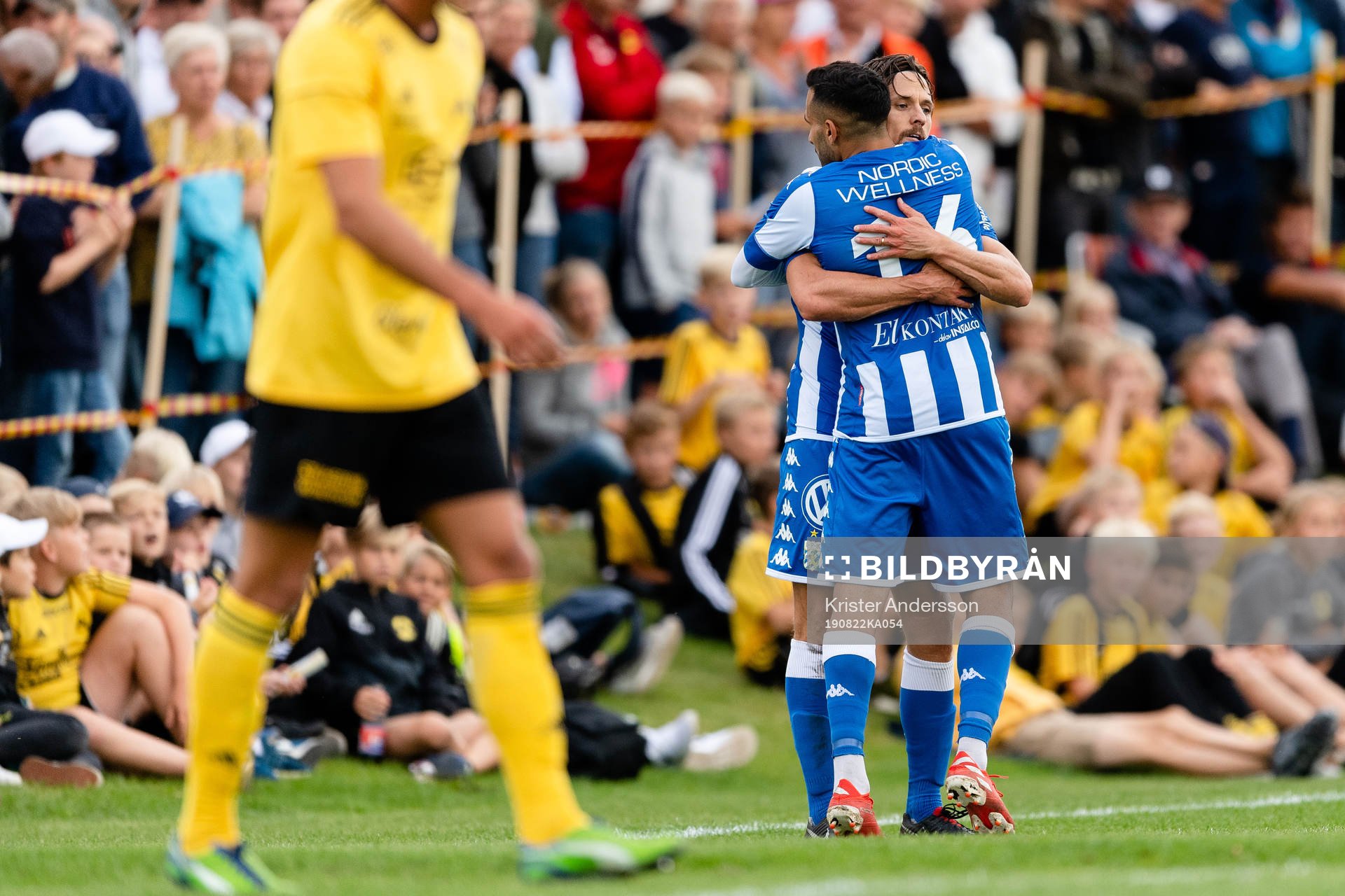 IFK Göteborgs Sargon Abraham och Lasse Vibe jublar