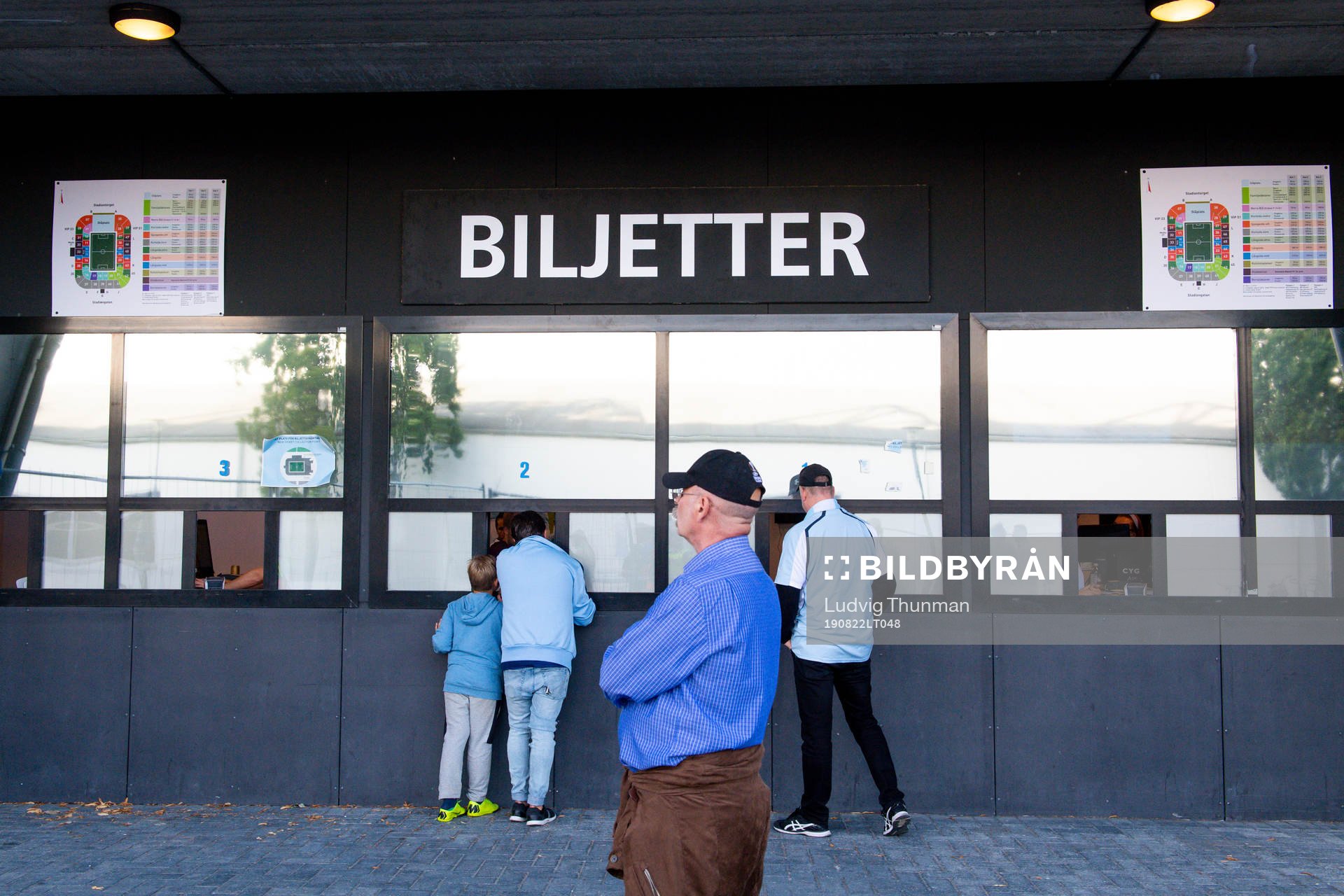 The ticket office of Malmö New Stadium