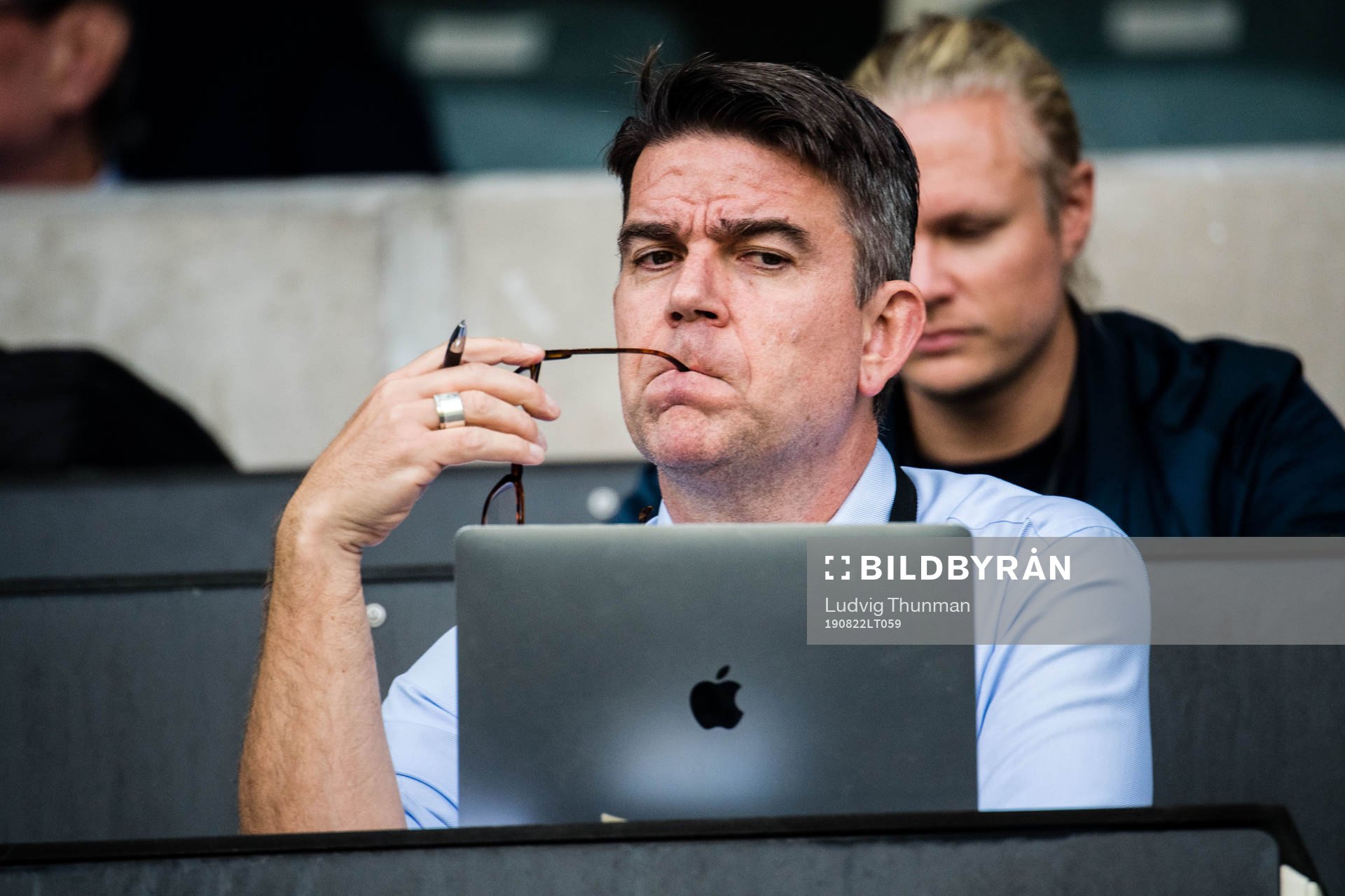 Patrick Ekwall in the stands