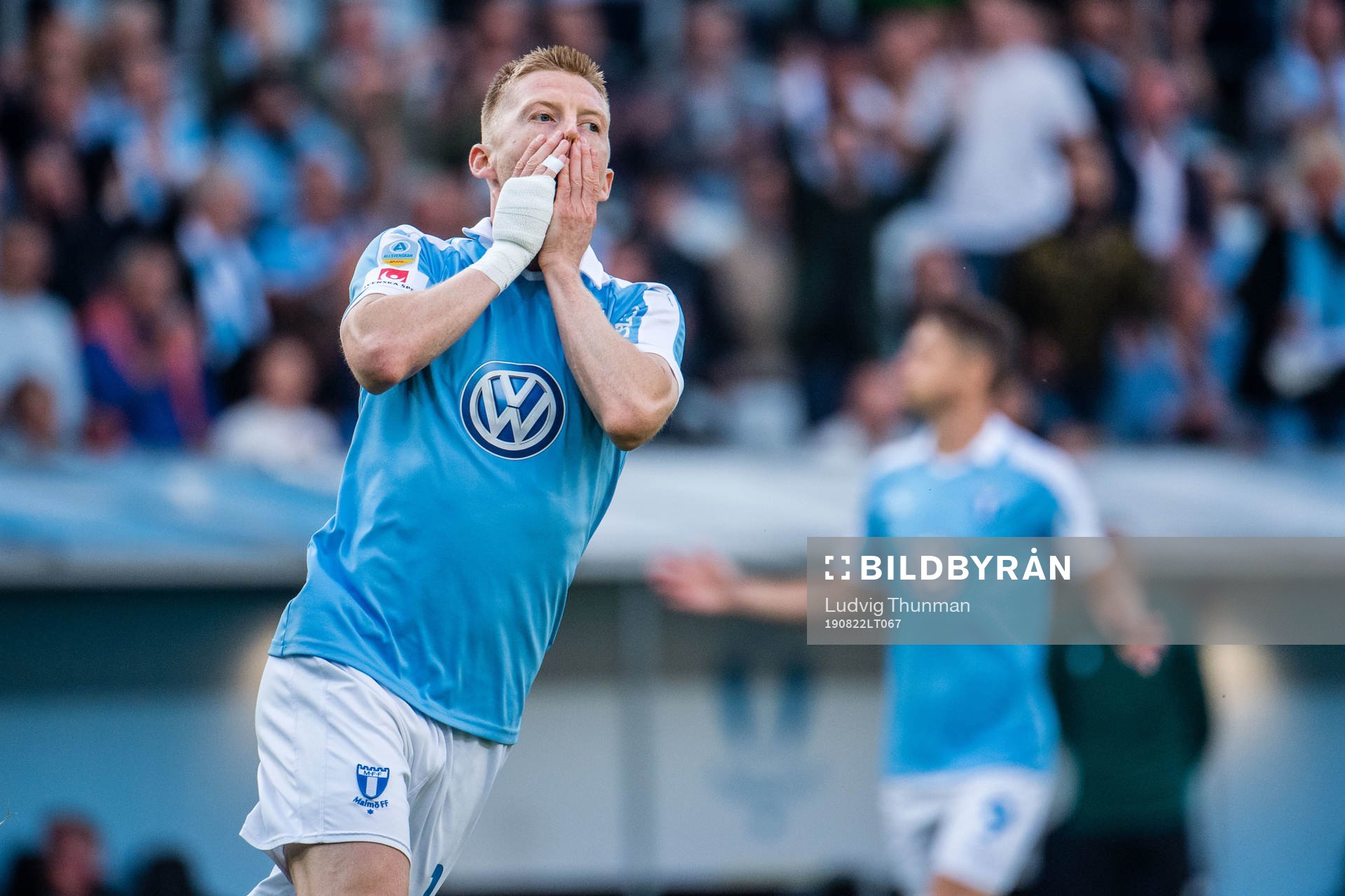 Anders Christiansen of Malmö FF looks dejected