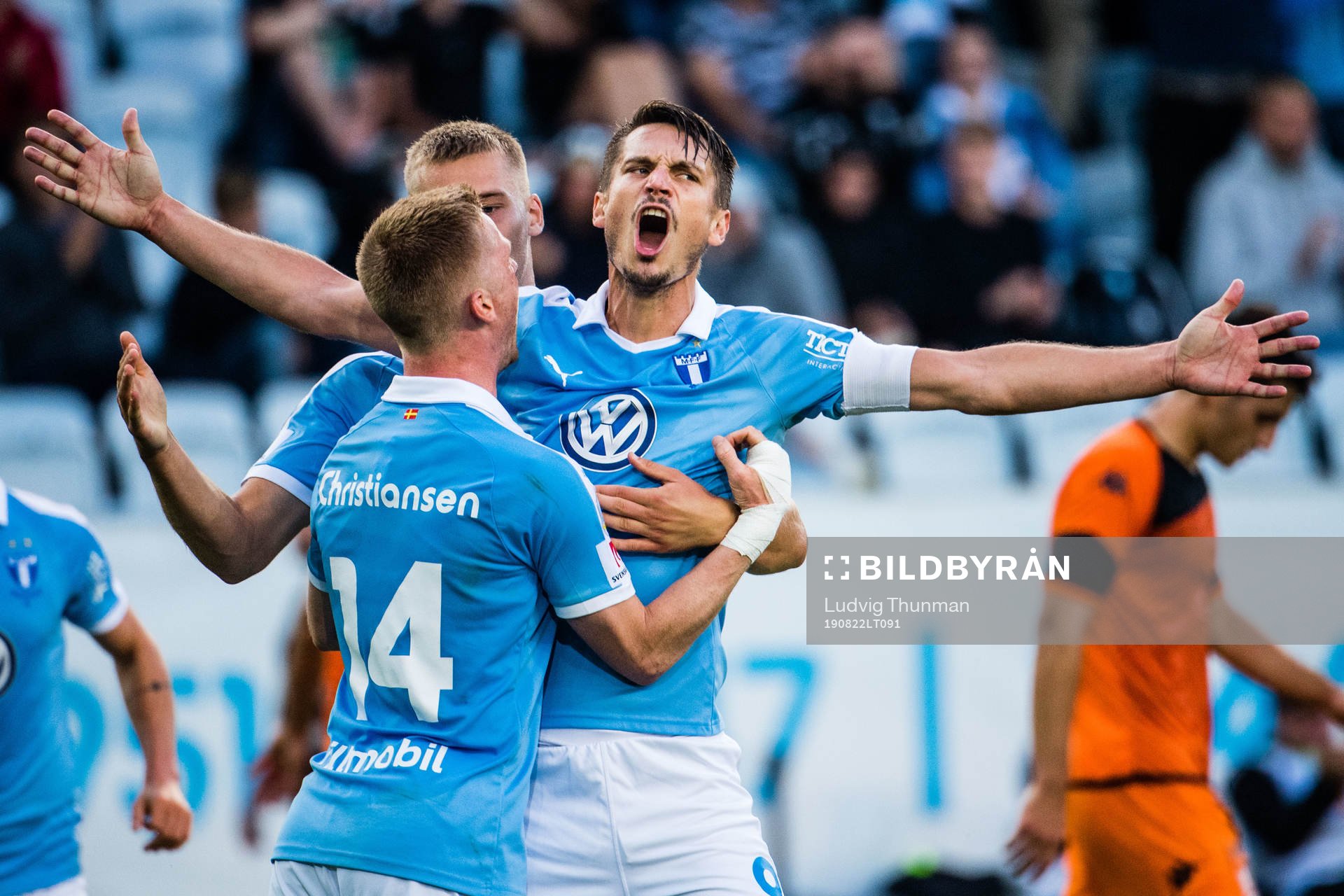 Markus Rosenberg of Malmö FF celebrates