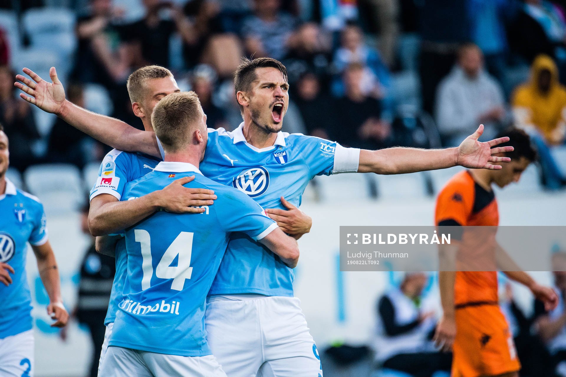 Markus Rosenberg of Malmö FF celebrates