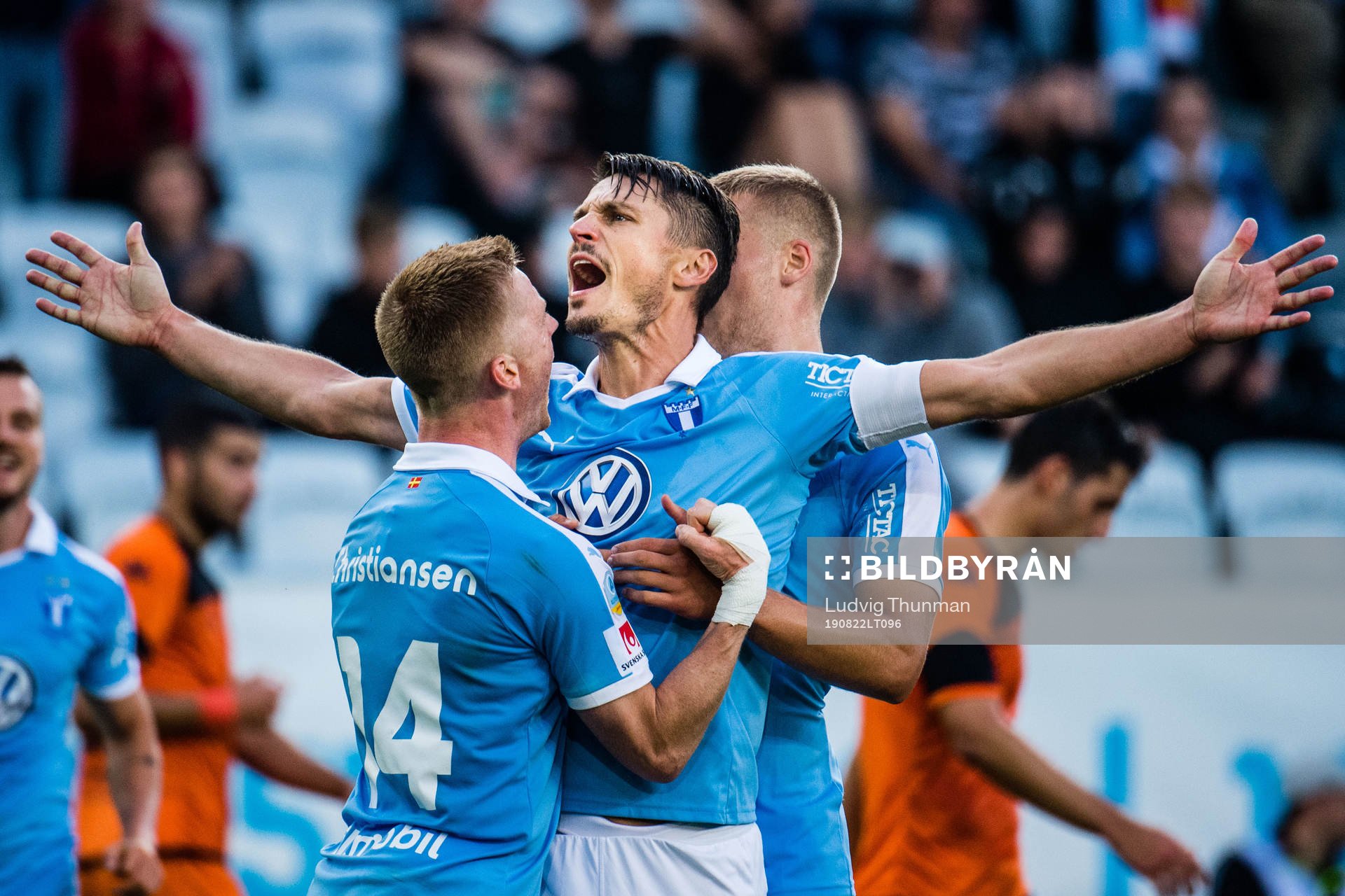 Markus Rosenberg of Malmö FF celebrates