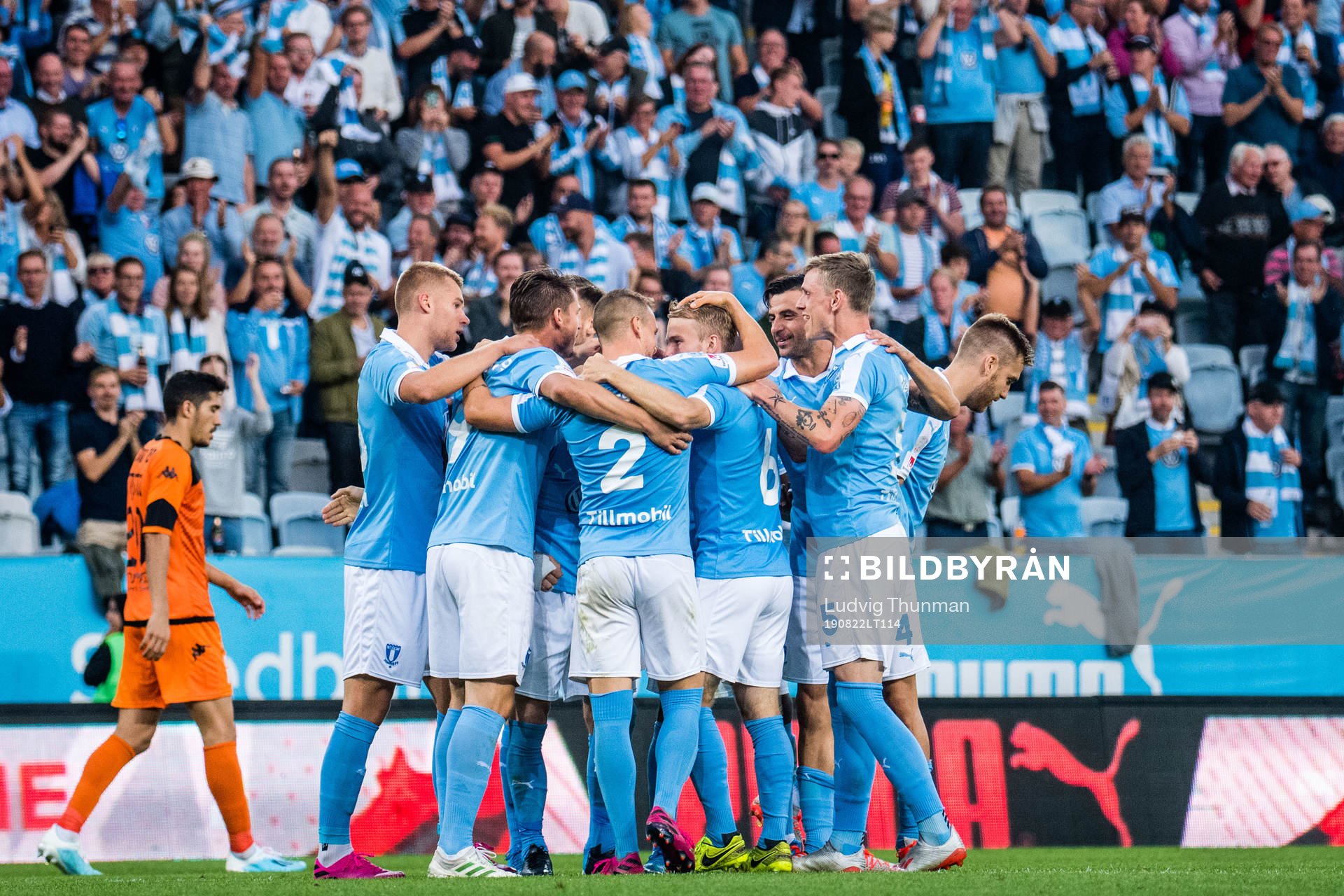 Players of Malmö FF celebrates