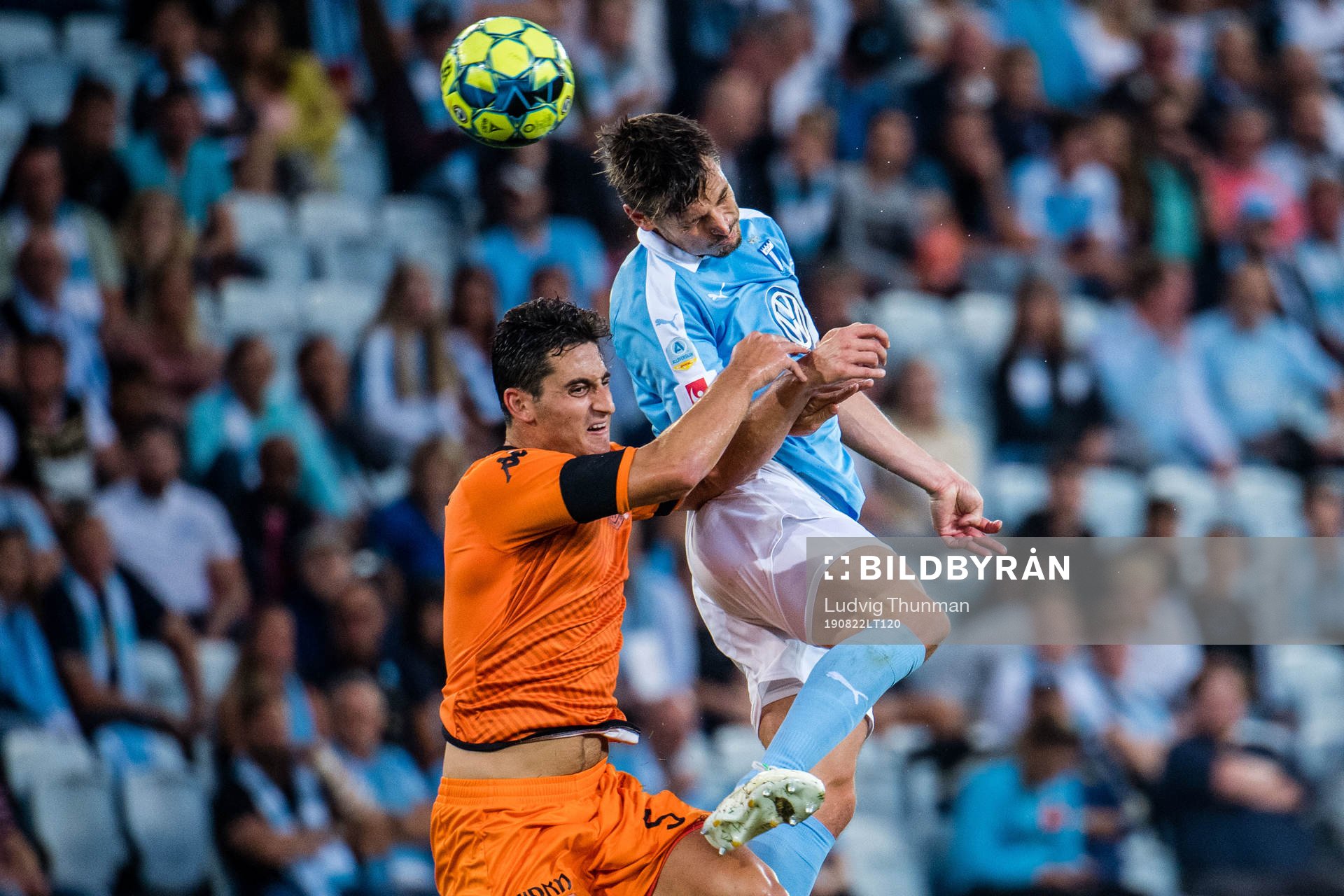 Markus Rosenberg of Malmö FF and Daniel Felczer of Bnei