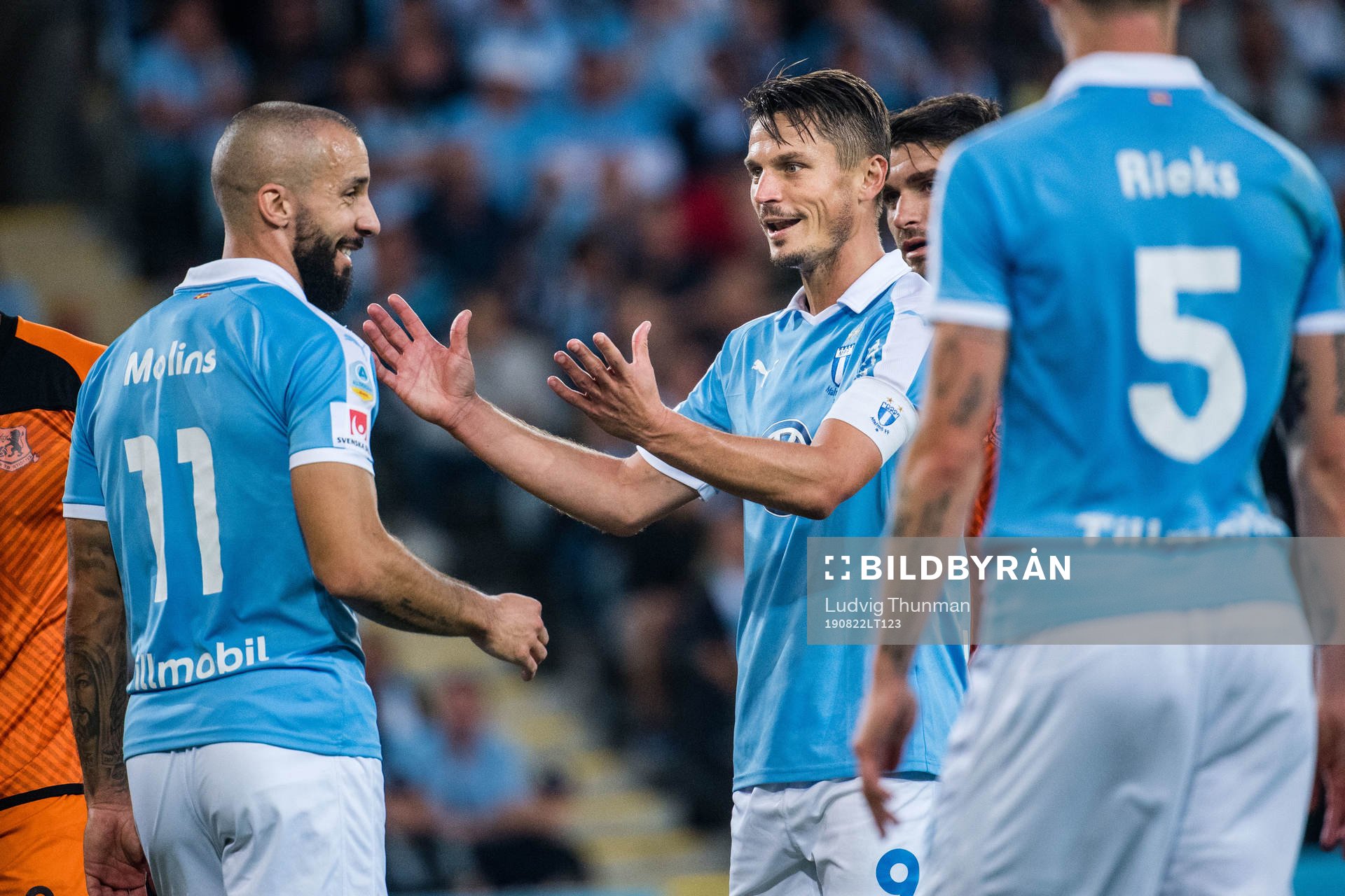 Guillermo Molins and Markus Rosenberg of Malmö FF