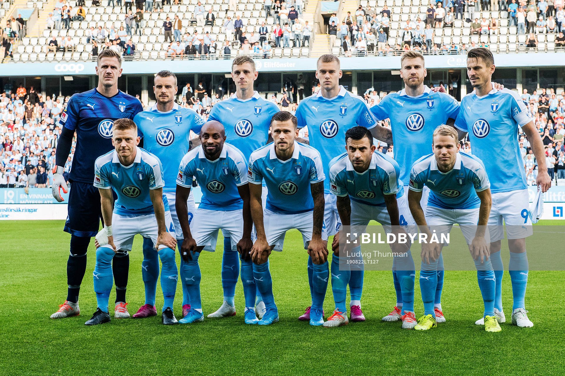 The starting eleven of Malmö FF