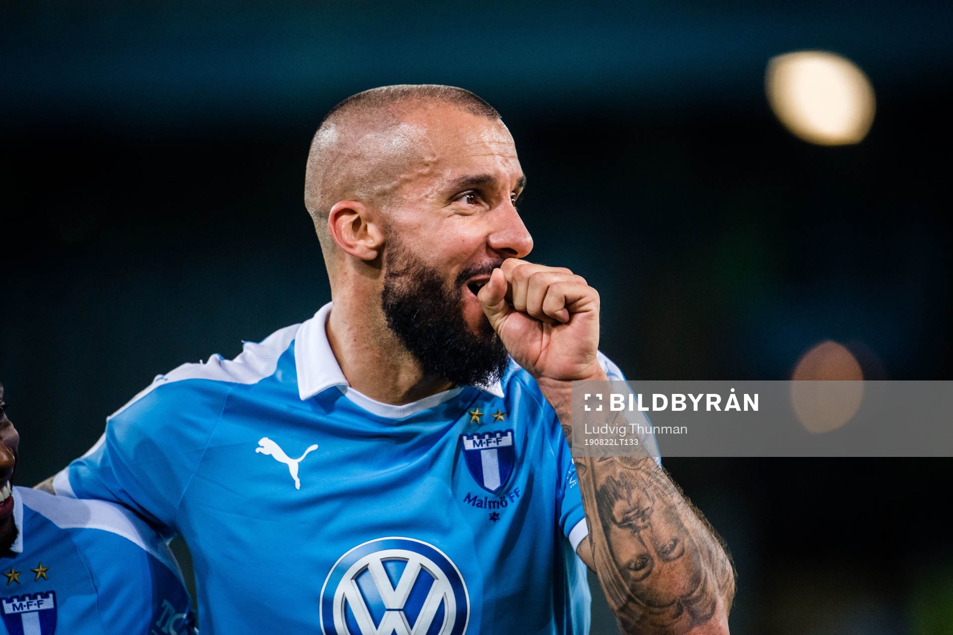 of Malmö FF Guillermo Molins celebrates