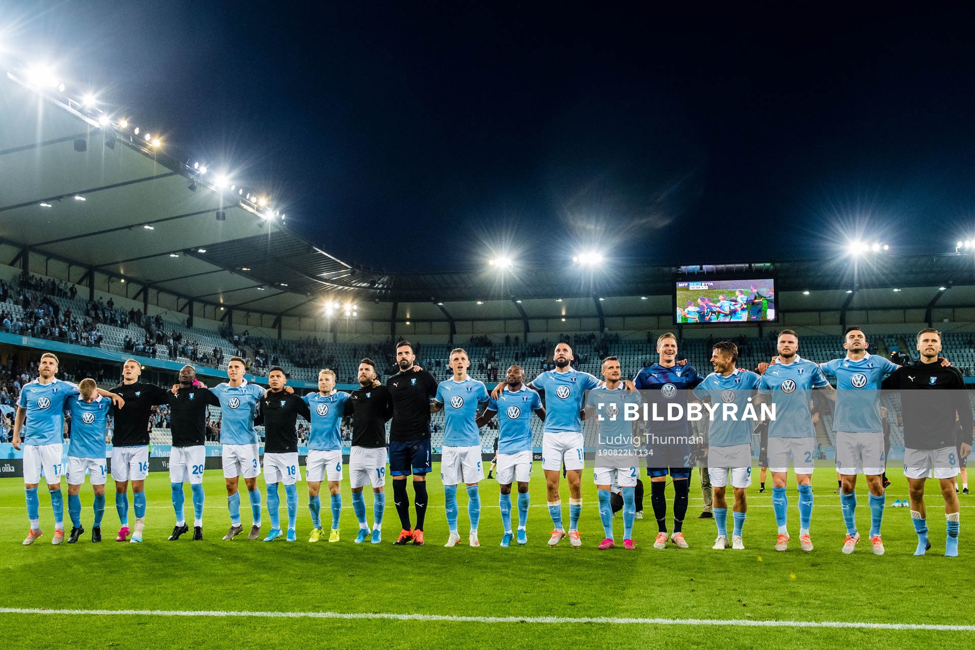 Players of Malmö FF celebrates