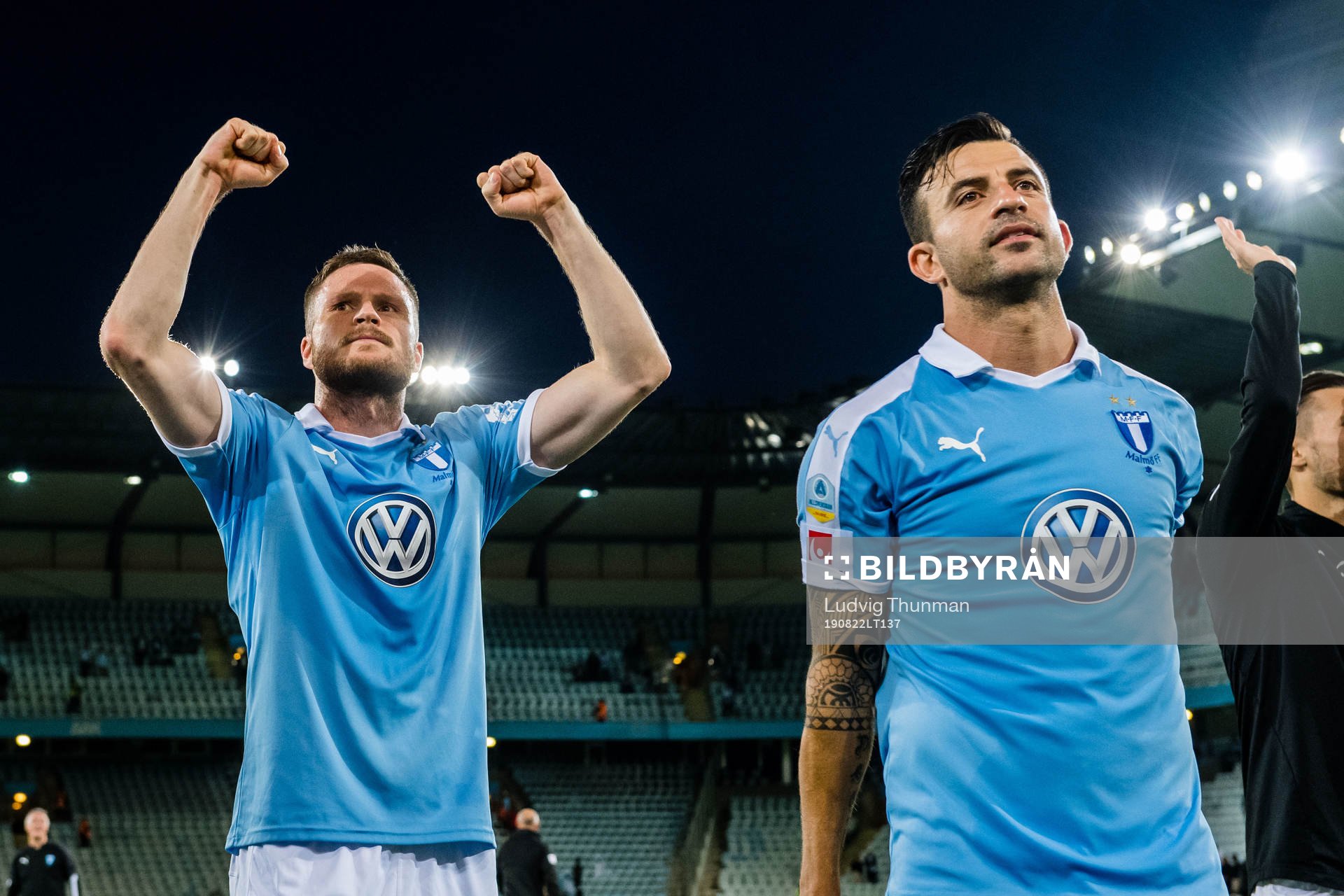 Lasse Nielsen of Malmö FF celebrates