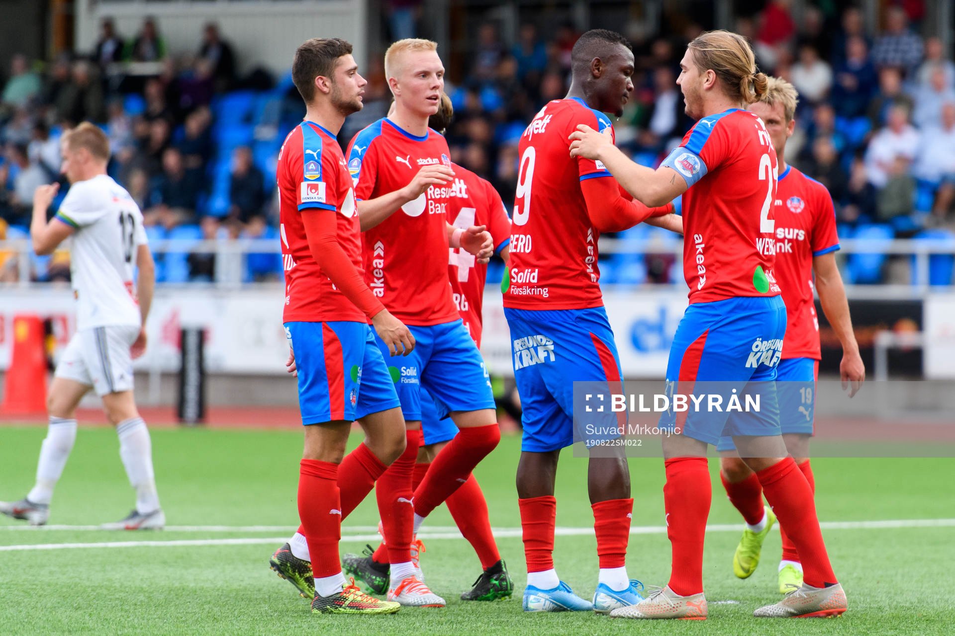 Helsingborgs spelare jublar
