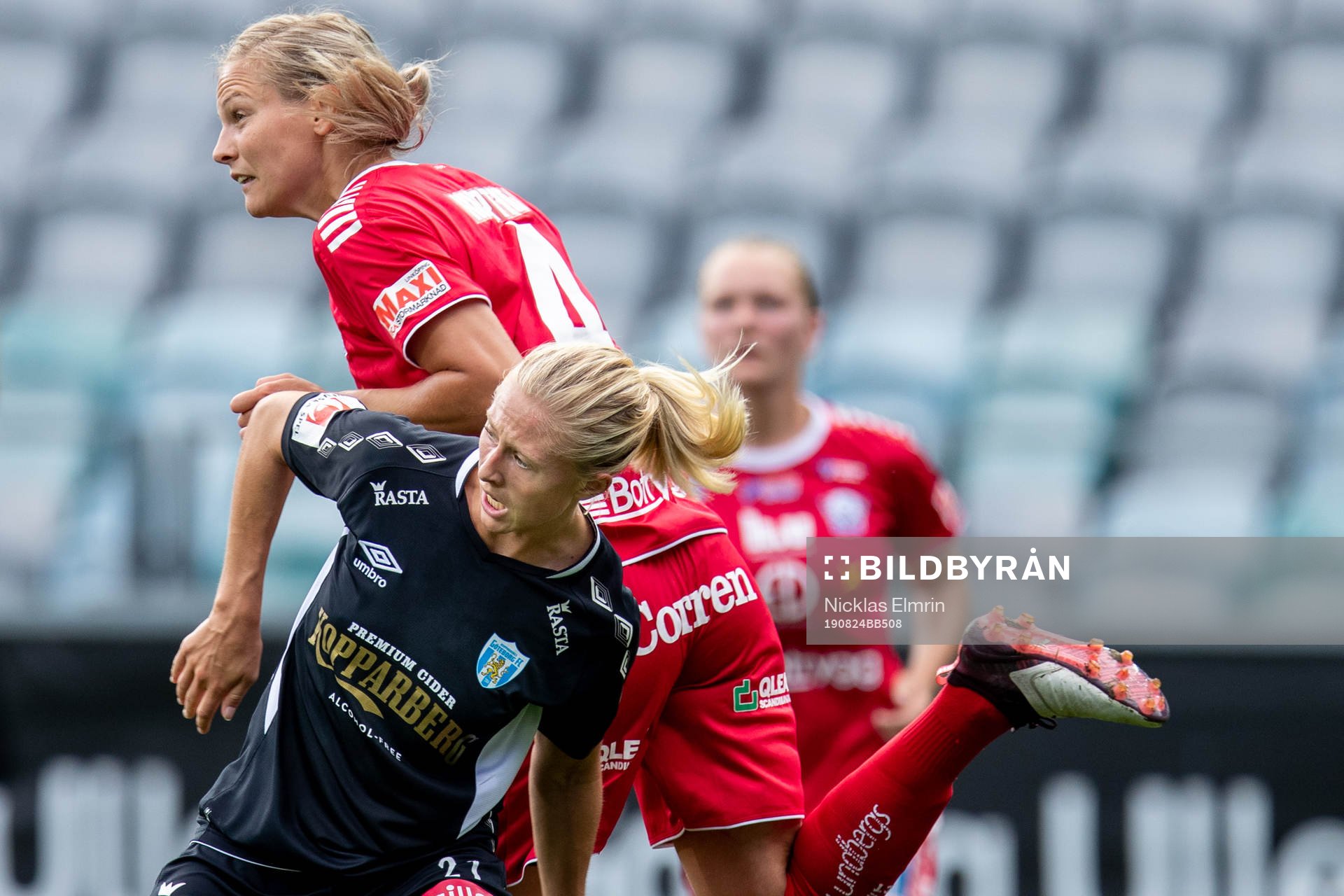 Göteborgs Rebecka Blomqvist mot Linköpings Lisa Lantz