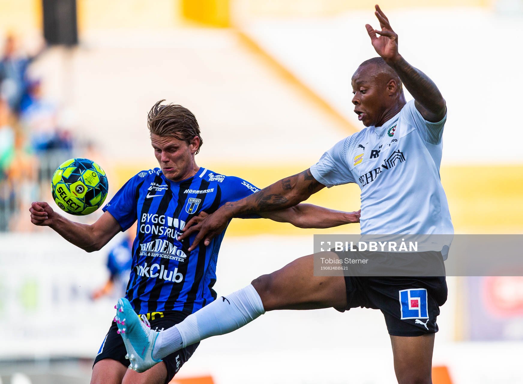 .under fotbollsmatchen i Allsvenskan mellan Sirius och